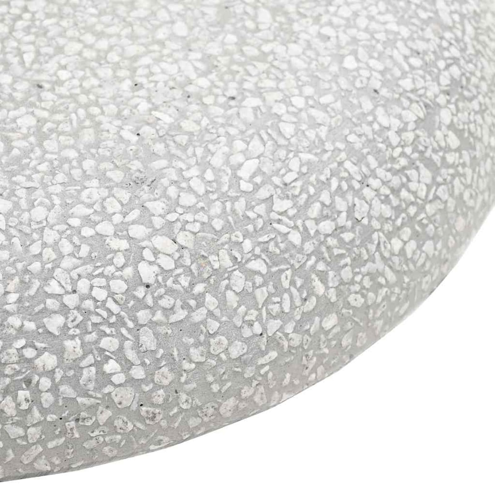 Gecheer Base de parasol avec roulettes pour bâtons de parasol de 37/42/52/58 mm, gris clair, en béton, pour terrasse, café, piscine