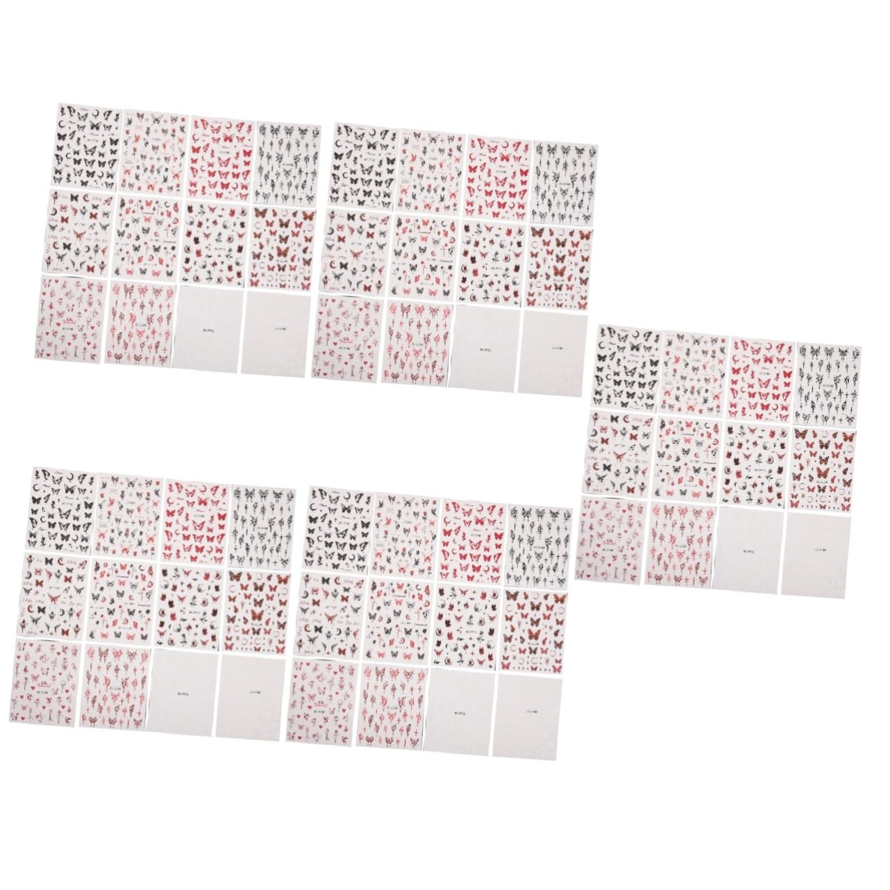 BESTYASH 5 Series Pegatina De Oscura Lirio Pegatinas De Uñas Condujo Prensa- Etiqueta Engomada De La Etiqueta Del Clavo Calcomanías Decorativas Para Uñas 12 Hojas*5