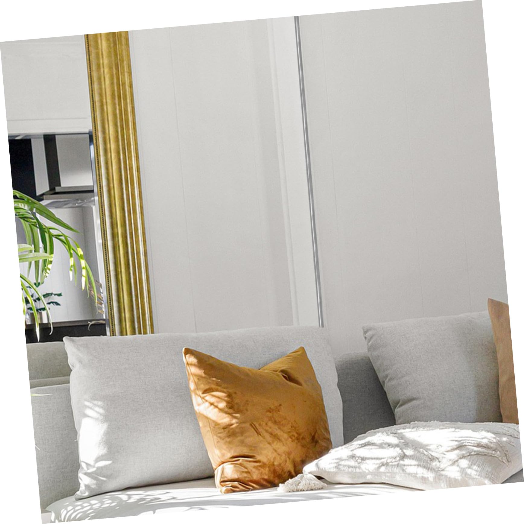 Moldura de Esquina de Pared Flexible Autoadhesiva Pvc Plata