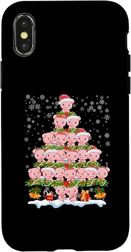 Miniatura 7 de iPhone 12 mini cerdo adorno decoración árbol de Navidad feliz pigmas caja de Navidad
