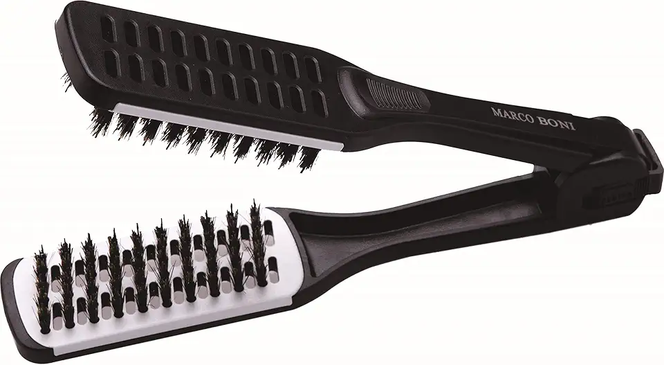 Marco Boni Escova Prancha De Cerâmica Dupla Altura 7963 Preta 1 Unidade