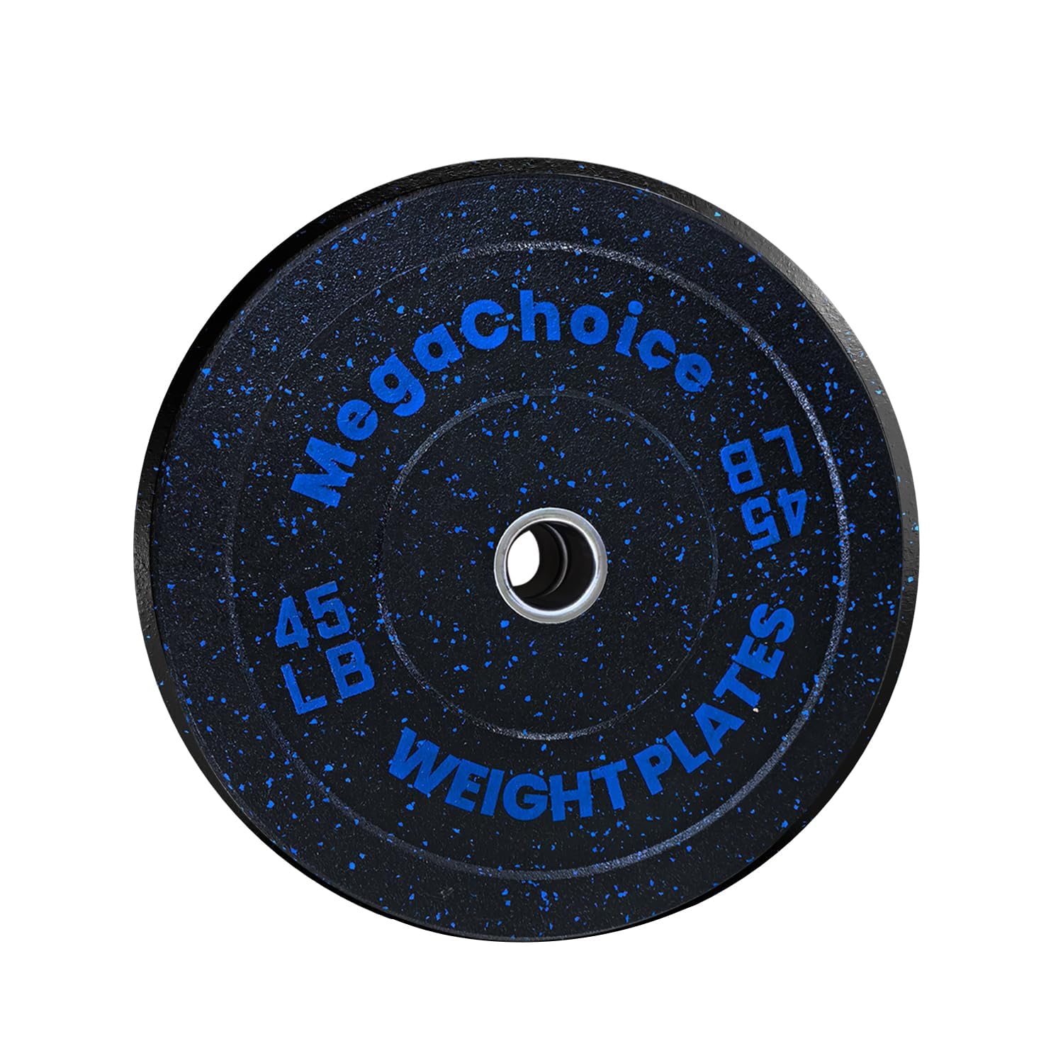 Gummi-Bumper-Plate für Krafttraining – 2 Zoll Gewichtsscheibe mit Stahlkern, farbcodiert für Powerlifting, Fitnessstudio & Home Gym – Passend für olympisch Barbell, 45 lbs (20,4 kg)