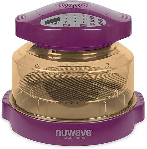 Nuwave Horno de convección de encimera Pro Plus (renovado) Oven Pro Plus con triple potencia de cocción combinada, control de temperatura de 100 F a
