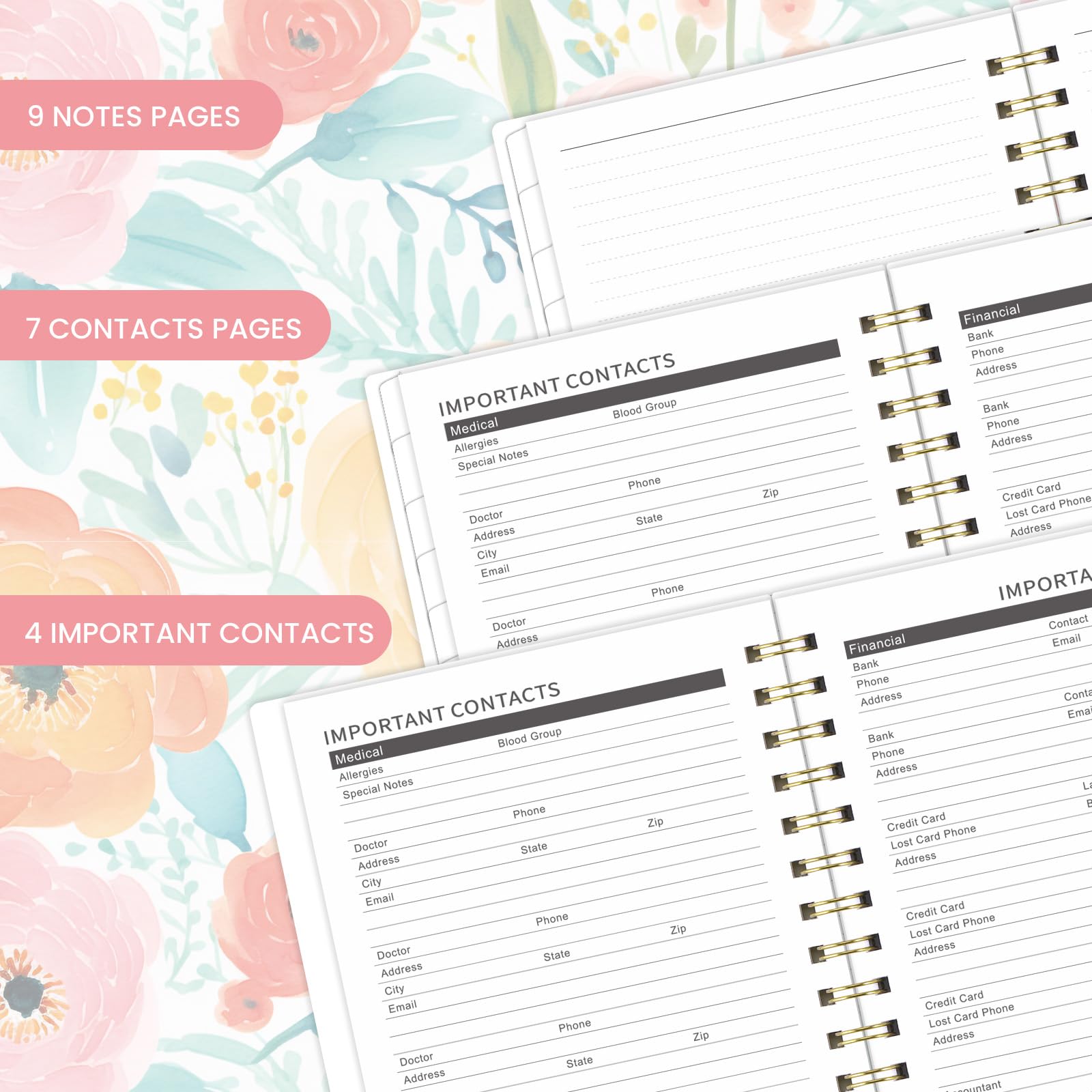 Planning mensuel 202-2031 - Calendrier 5 ans - 21,6 x 16,3 cm