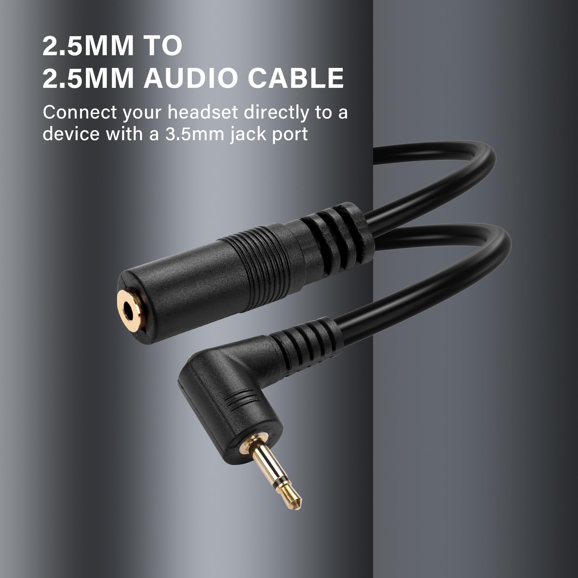PNGKNYOCN 2,5 mm rechtshoekige audio-verlengkabel, 2,5 mm PNGKNYOCN 2,5 mm rechtshoekige audio-verlengkabel, 2,5 mm