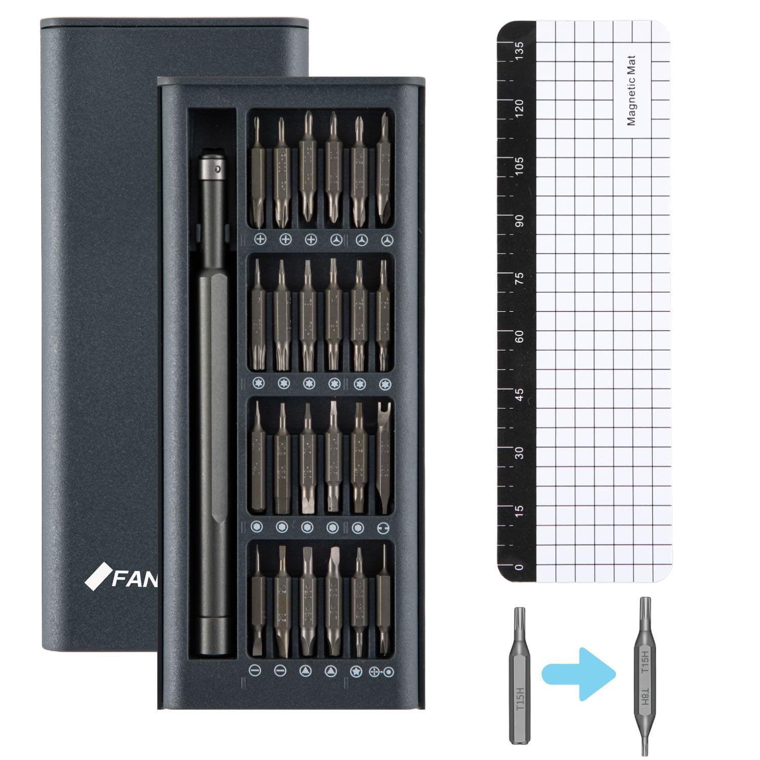 FANACAN Precision Screwdriver Set, 50 Bits
