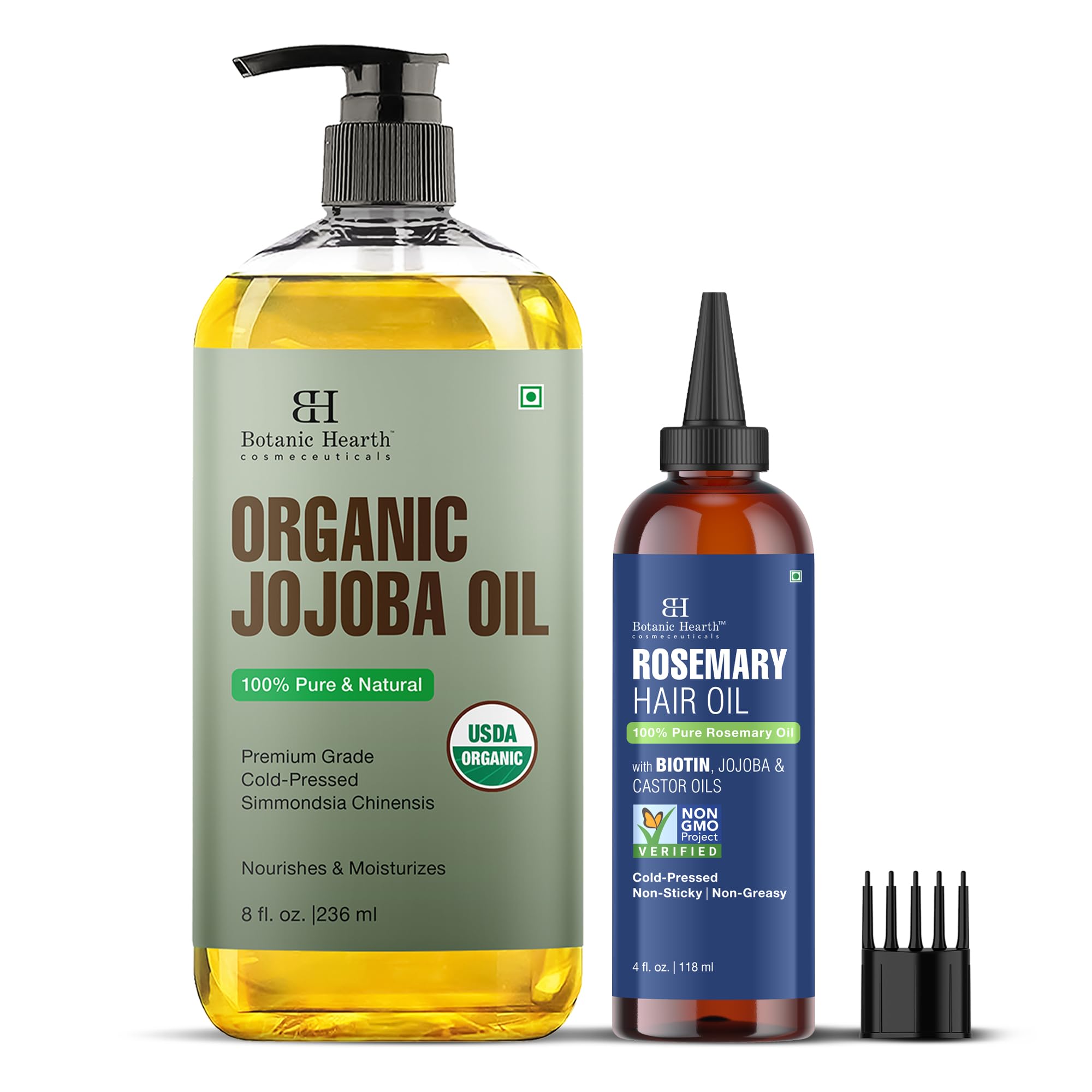 Botanic Hearth Jojoba & Rosemary Hair Oil - 8 fl oz + 4 fl oz