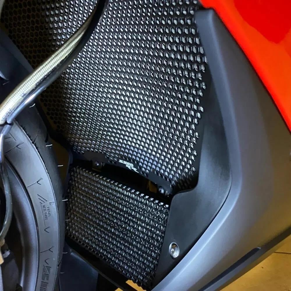 Für BMW Für S1000RR Motorsport Sport S 1000 RR 2019-2025 Kühlergrill Wache Abdeckung Öl Kühler Motorrad Motor Kühlerschutz(Black A)