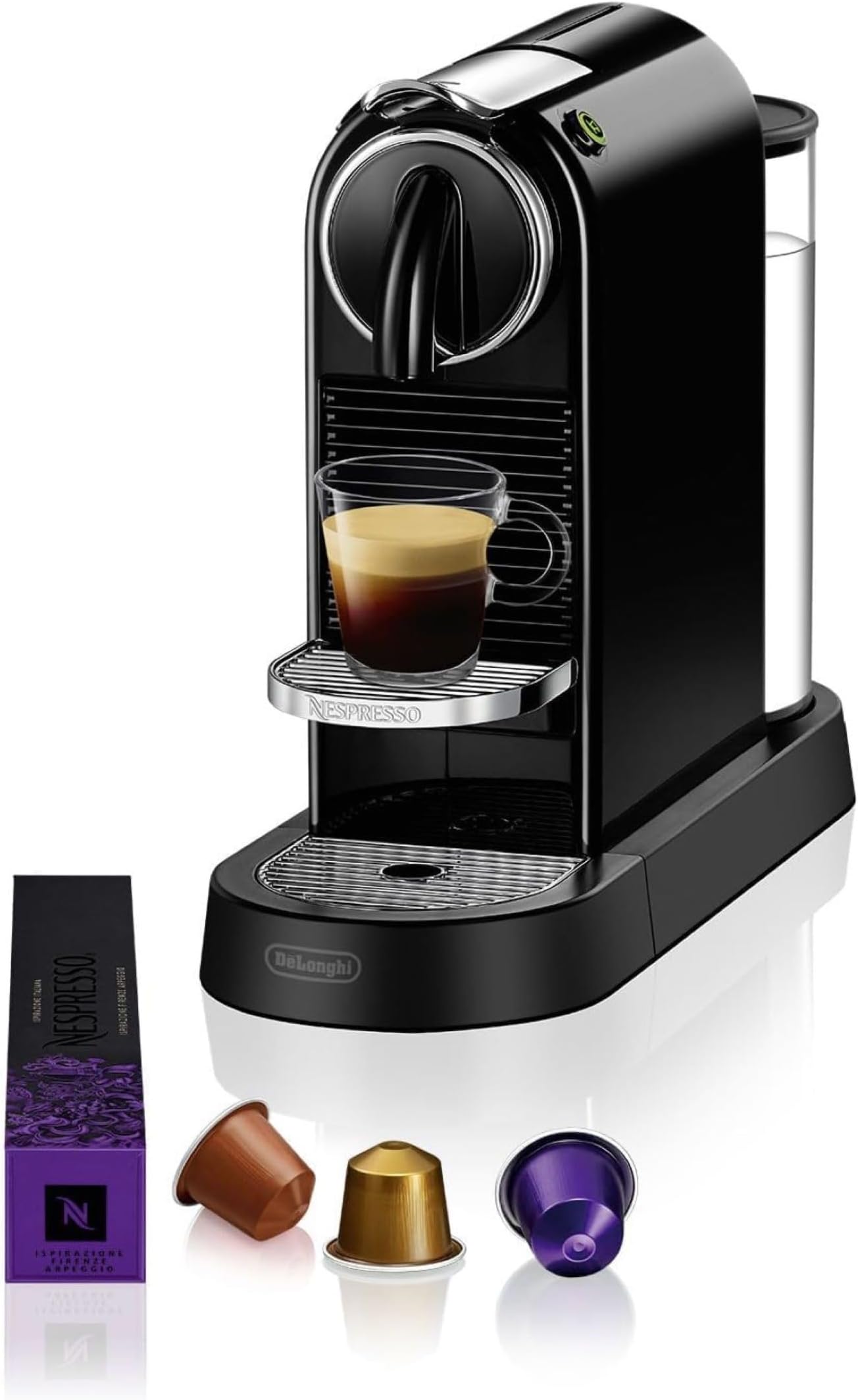 Nespresso De'Longhi Citiz EN167.B Espressomaschine Schwarz mit Hochdruckpumpe