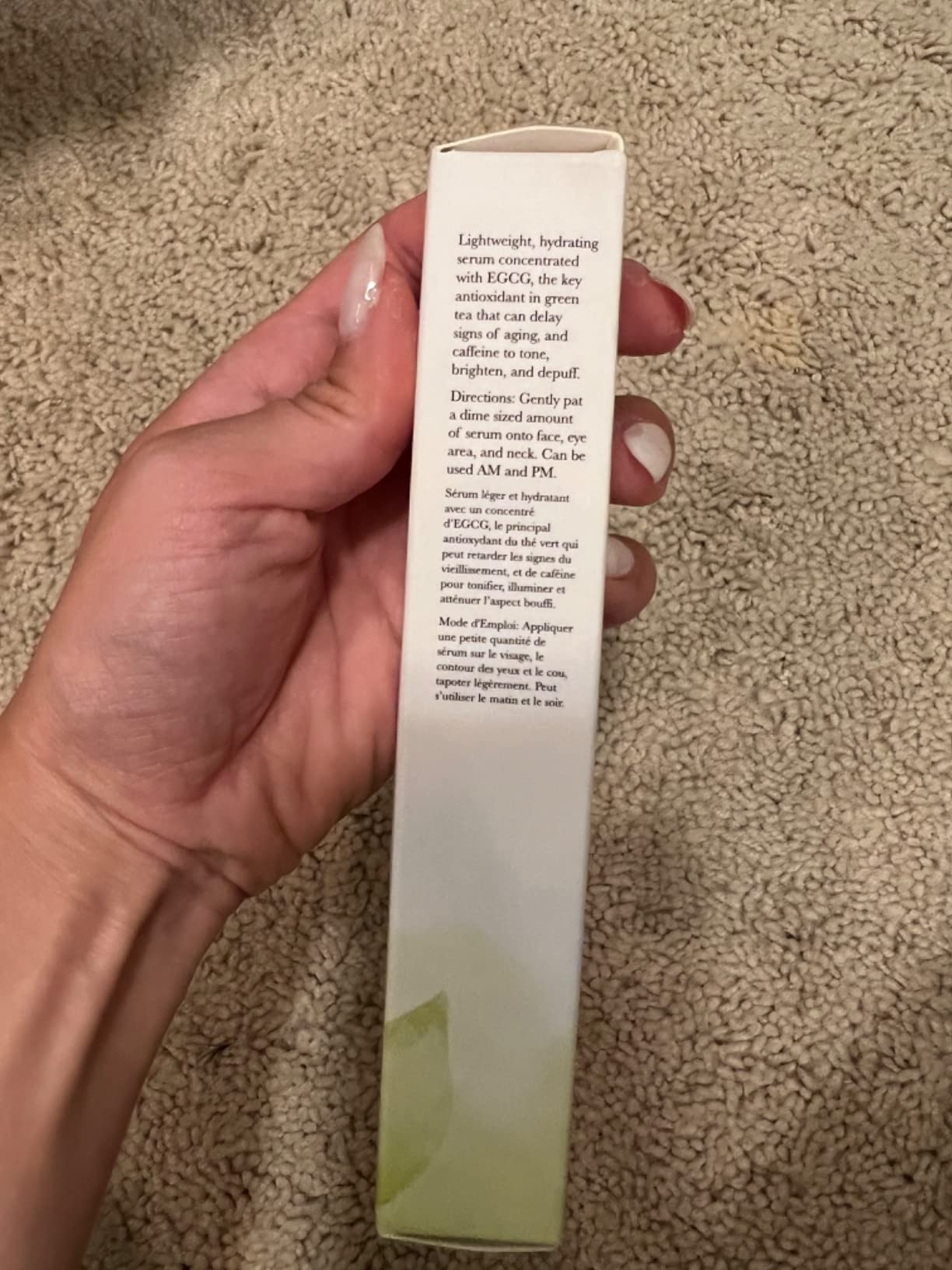 100% PURE Green Tea EGCG Serum, Daily Anti-Wrinkle Serum for All Skin Types, Anti-Wrinkle Facial Serum, Made with Green Tea EGCG (1 Fl Oz)