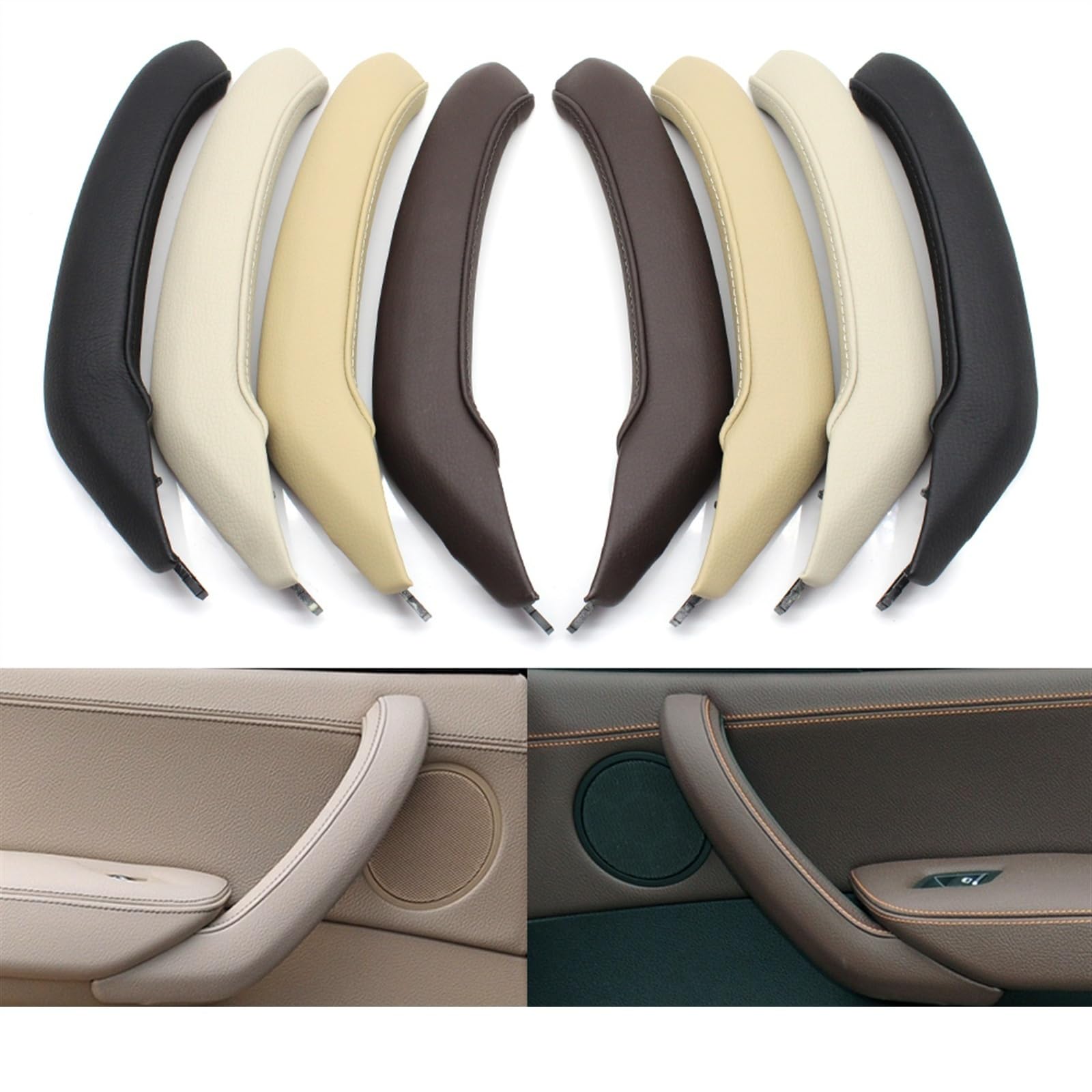 Auto Portiera Interna Maniglia Per BMW X3 X4 F25 F26 2011 2012 2013 2014 2015 2016 Car Interior Sinistra Stra Passeggero Porta Tirare Maniglia Copertura Esterna In Pelle Trim Auto Porta Maniglia ( Mis
