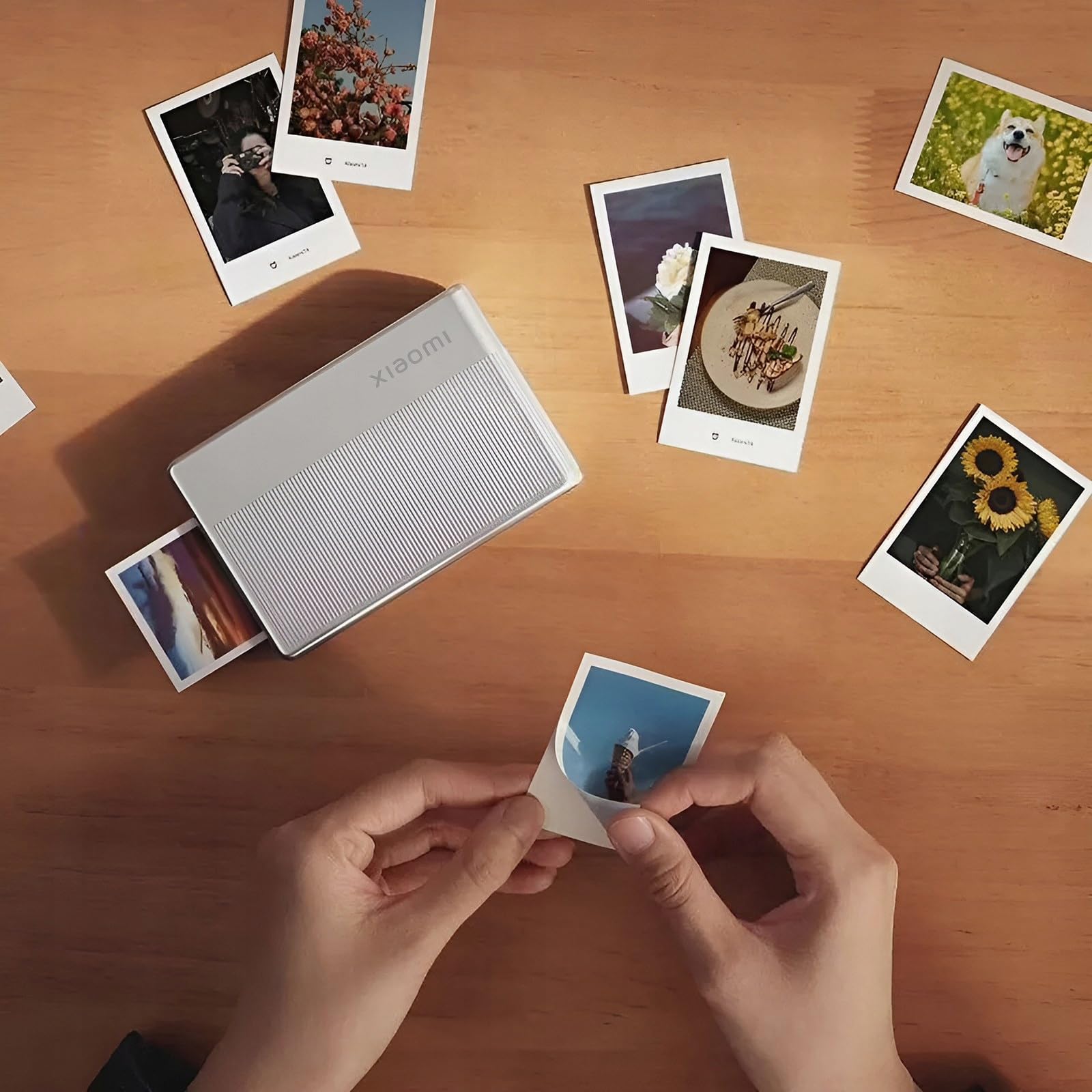 Xiaomi Impresora fotográfica portátil, 1S, impresión sin Tinta, Delgada, 6.3 oz (180 g), Ultraligera, conexión Bluetooth, múltiples usuarios simultáneamente, película de Sellado, Incluye 5 películas