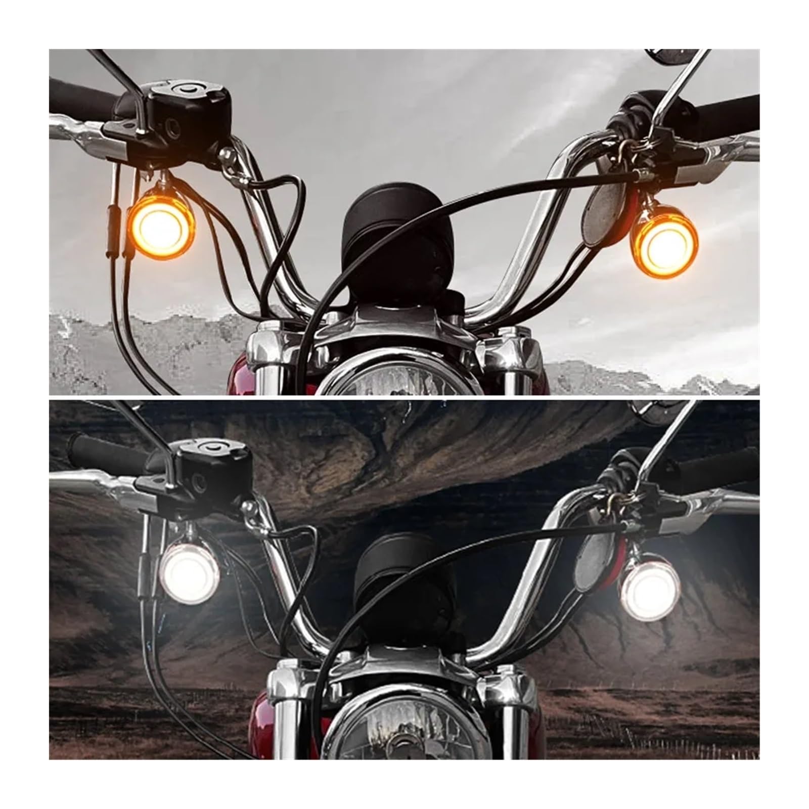 Indicatore di direzione a LED moto anteriore Indicatoris Motos
