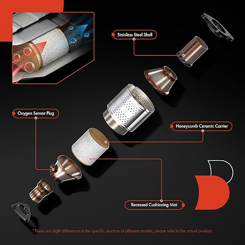 Miniatura 4 de A-Premium Kit convertidor catalítico delantero de ajuste directo compatible con Chevrolet Cruze 2011-2015, Cruze Limited 2016, Sonic 2012-2020, Trax