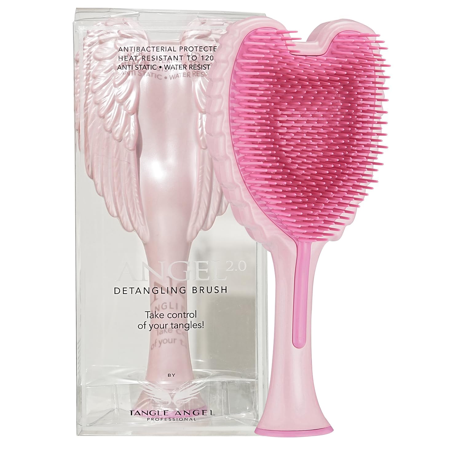 Tangle Angel Professional 2.0 Hair Brush Glossy Pink, 21722