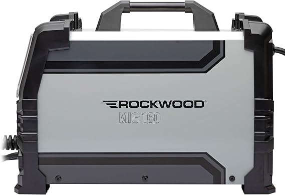 Rockwood MIG 160 Multi-Process Flux Core MIG and Stick Welder Welding Machine | 110V/220V Dual Voltage Advance Inverter Technology | TIG MIG Weld Ready | User-Friendly Digital Controls