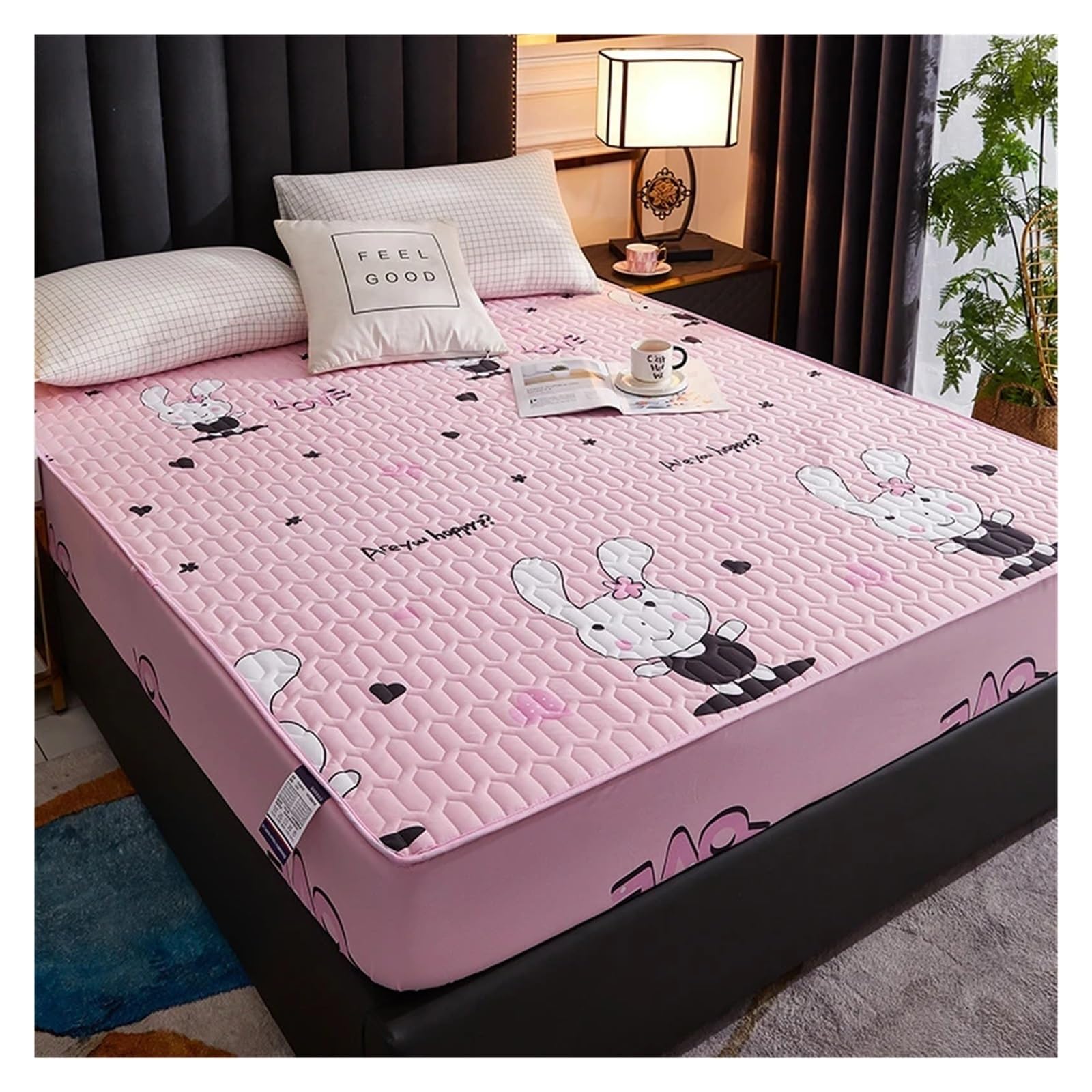Mattress Protector Waterproof Thicken Mattress Pad Protector Fitted Sheet Bed Cover Latex Mat 150x200 180x200 160x200(05,120x200x30cm)