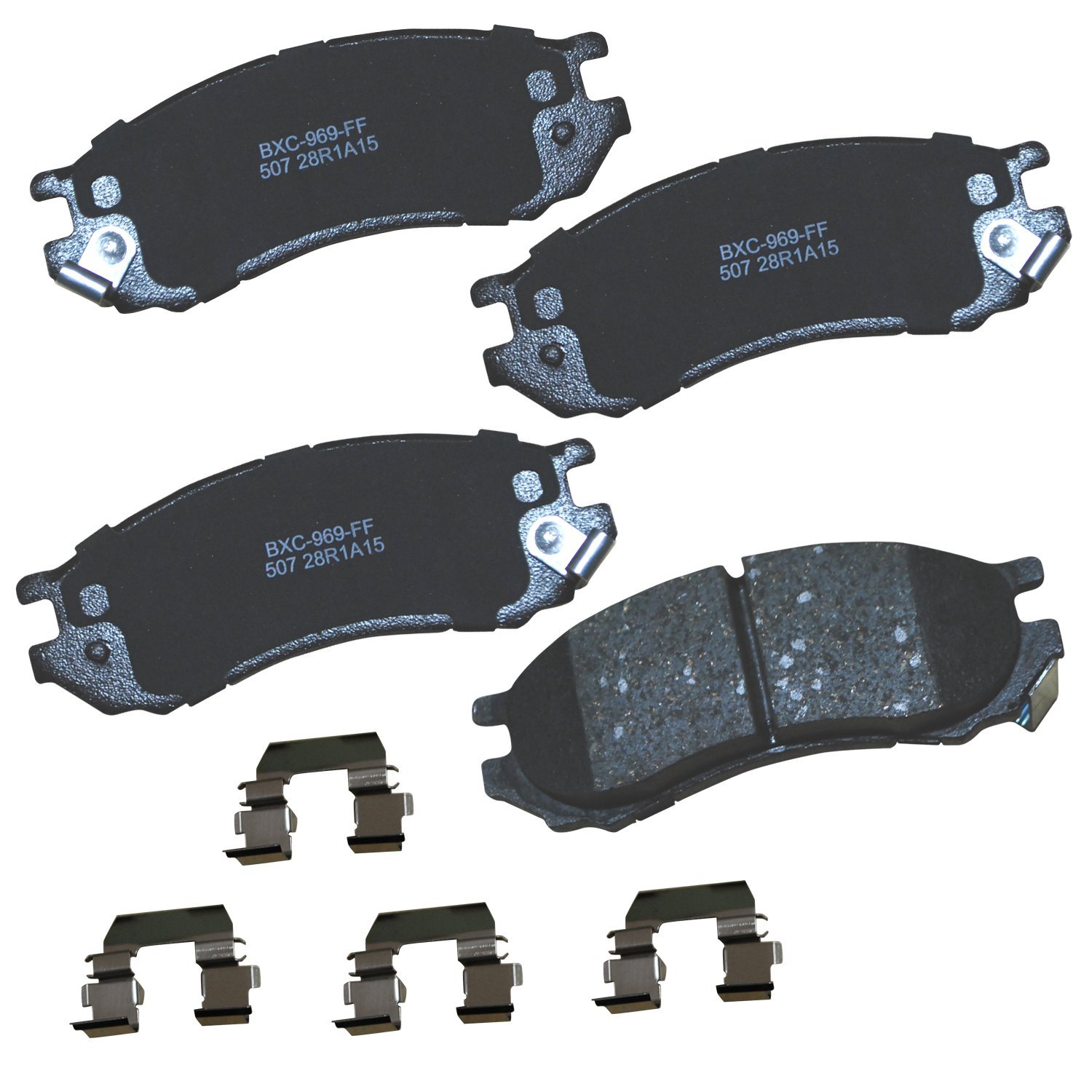 Bendix Premium SBC507 Ceramic Front Brake Pads for Saturn SC 1992-1991, SC1 2002-1993, SC2 2002-1993, SL 2002-1991, SL1 2002-1991, SL2 2002-1991, SW1 1999-1993, SW2 2001-1993