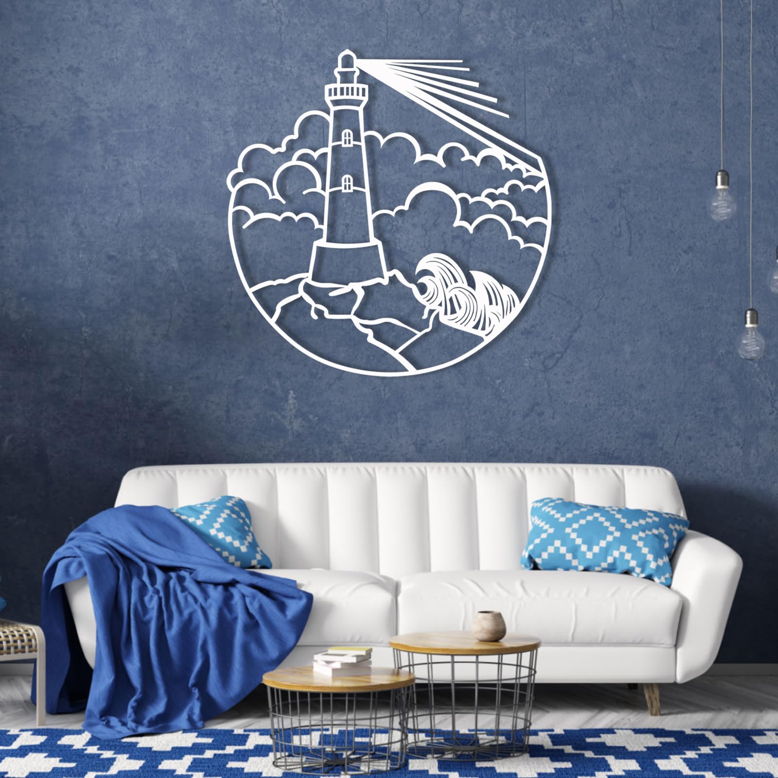 Amazon.com: Metal Wall Decor - Metal Lighthouse Wall Decor, Nautical Metal Wall Art, Ocean Metal Wall Art, Lighthouse Wall Art, Nautical Wall Decor, ...