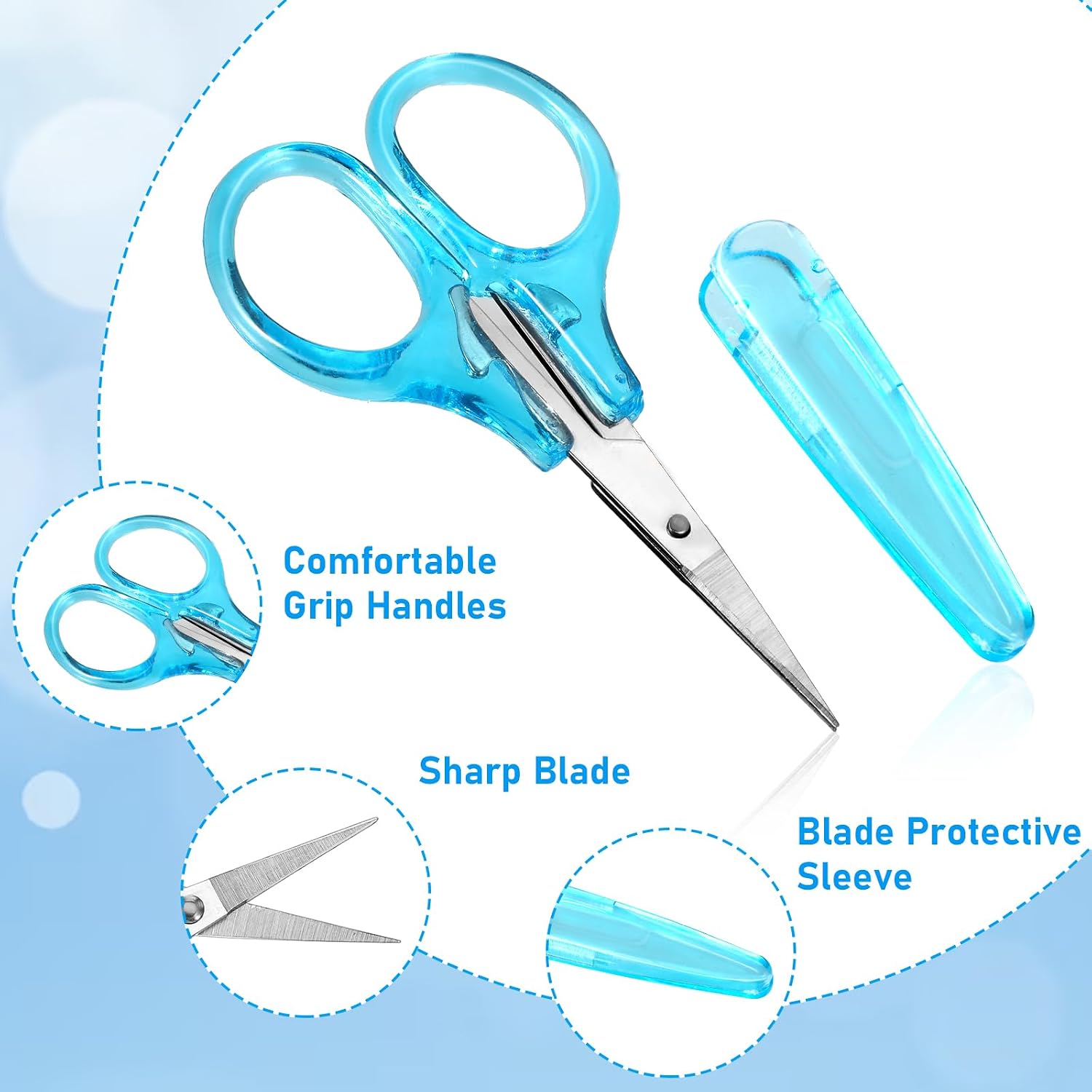 10 Pack Small Craft Scissors Set, Tiny Travel Scissor with Cover image 5