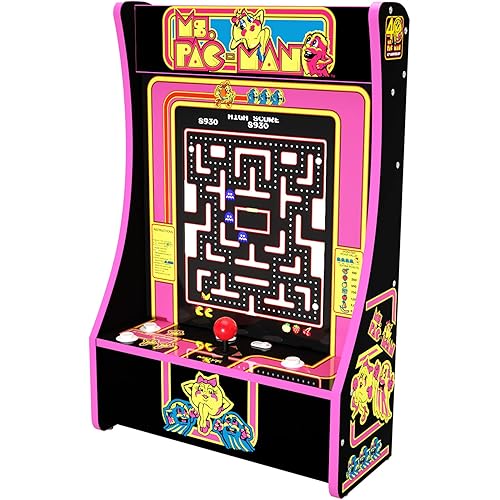 Arcade1Up Ms. PAC-MAN Partycade - 40th Anniversary Black Edition - 10 Games