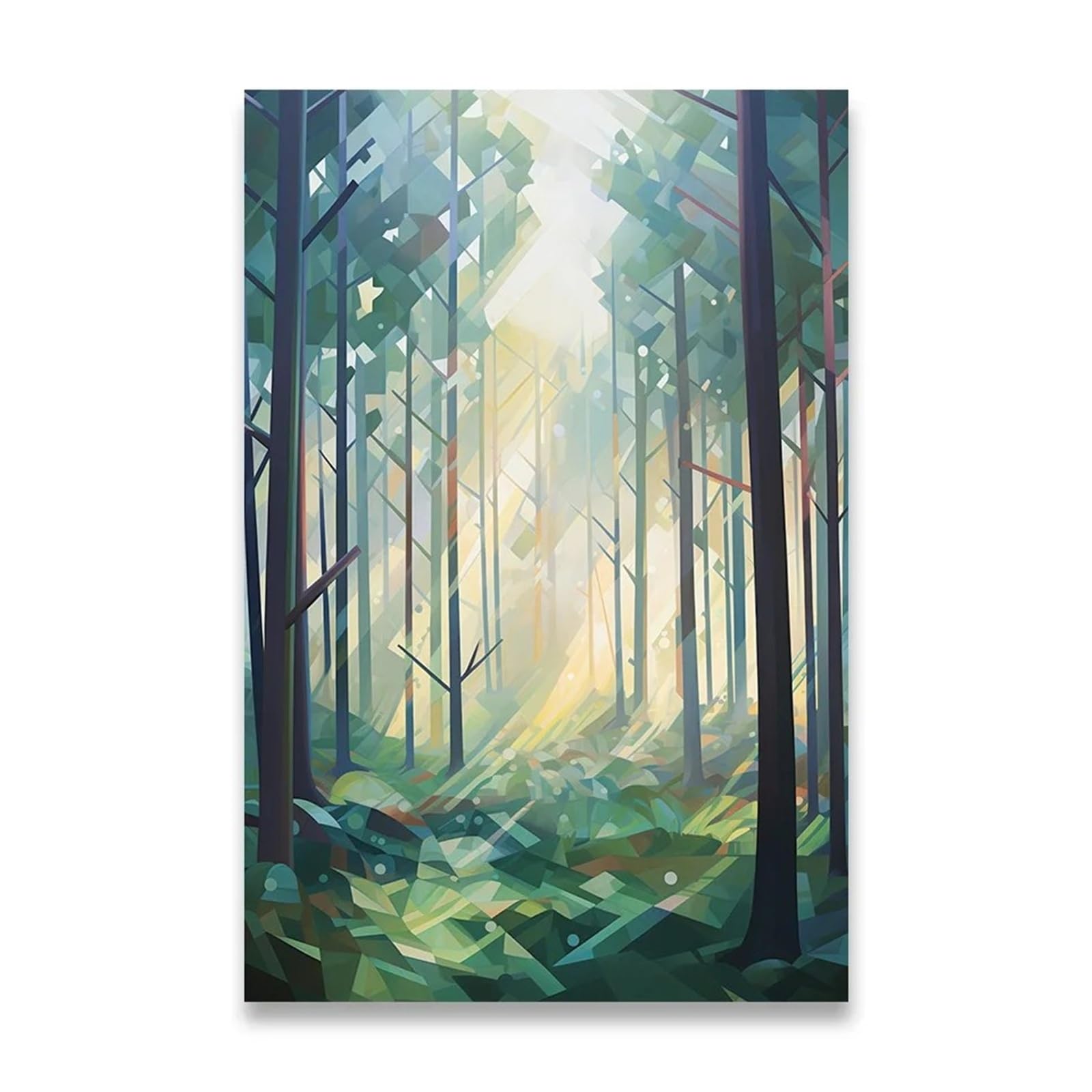 XENITE Wall Art Canvas Prints Bedroom Decoration Home Decorations Canvas Painting Beautiful And Healing Forest Pictures Room Wall Decor(D,30x40cm)
