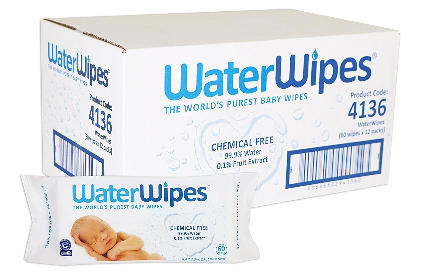 12 x Derma H2O Water Wipes 60 Wipes- Buy Online in Sweden at Desertcart -  67964530.