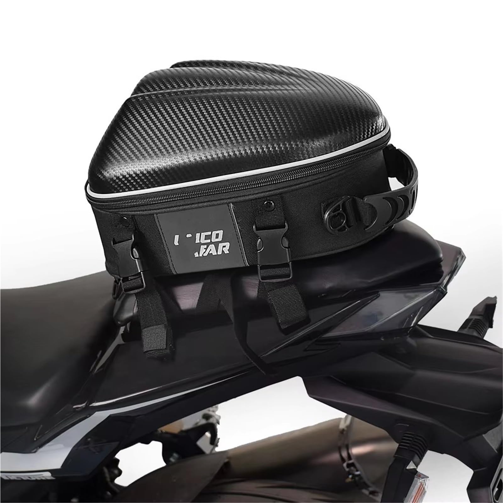 nongyo Umhängetasche Kit Helmtasche Carbon Fiber Motorradtasche wasserdichte Motorrad Hecktasche Hecktasche Hecktasche Rücksitztasche Rucksack Motorrad hecktasche