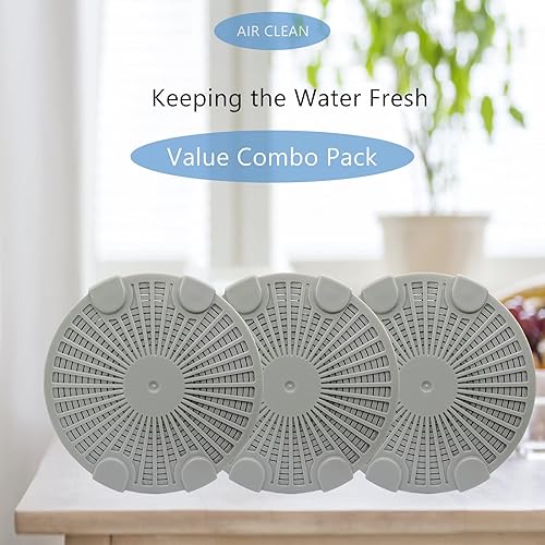 Miniatura 8 de Hydro Cell A200 - Filtro humidificador con carbón activado compatible con BONECO y AIR-O-Swiss Humidificador ultrasónico, paquete de 3, color gris