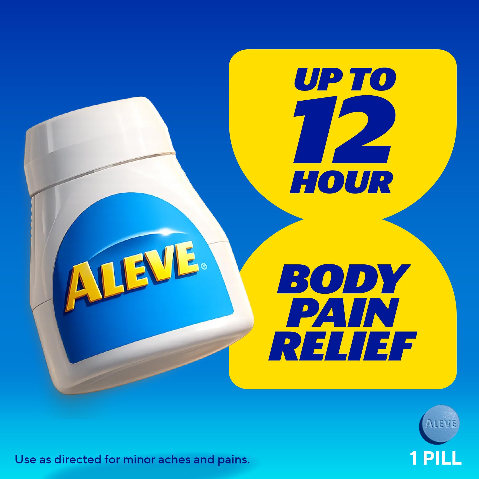 Aleve Back & Muscle Pain Relief Naproxen Sodium Tablets, Pain Reliever & Fever Reducer, Medicine for Body , 250 Count — Amazon image 7