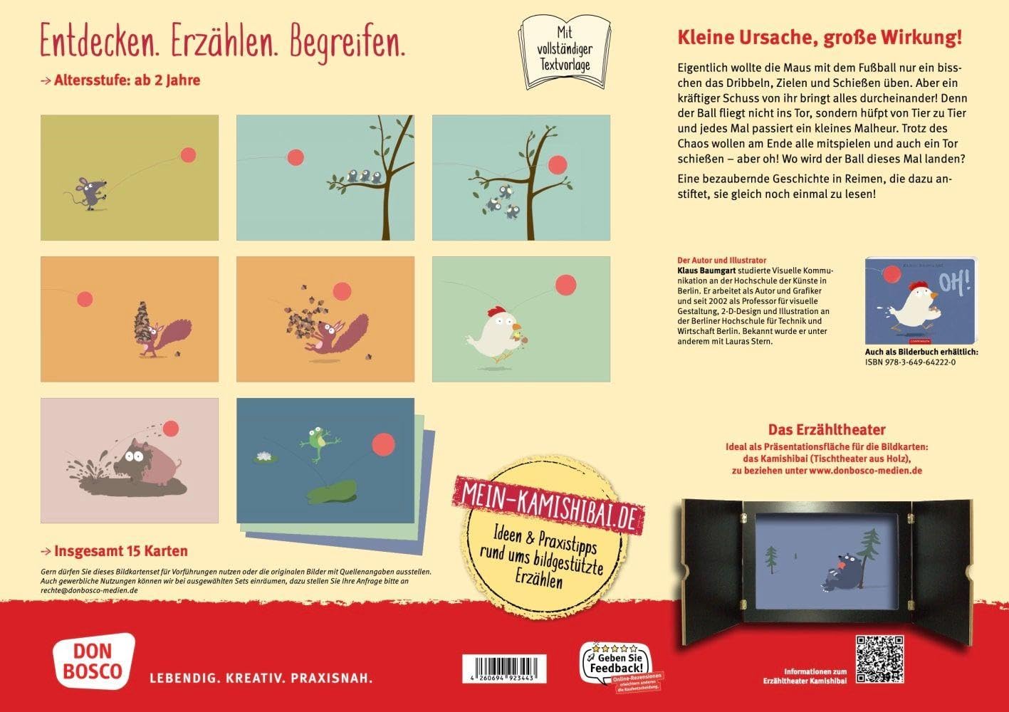 Oh! Kamishibai Bildkartenset: Entdecken - Erzählen - Begreifen: Bilderbuchgeschichten. Eine lustige Tiergeschichte über einen vermeintlichen Schuss ... für unser Erzähltheater)