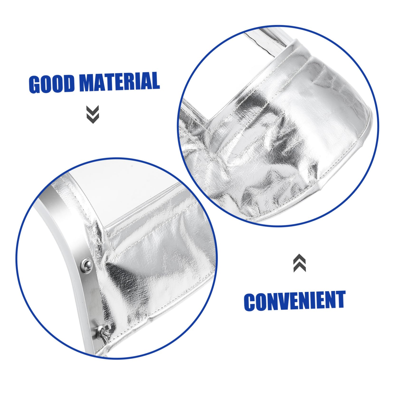 Maschera Protettiva Trasparente con Filtro Termico in Alluminio per Uso ad Alta Temperatura e Saldatura