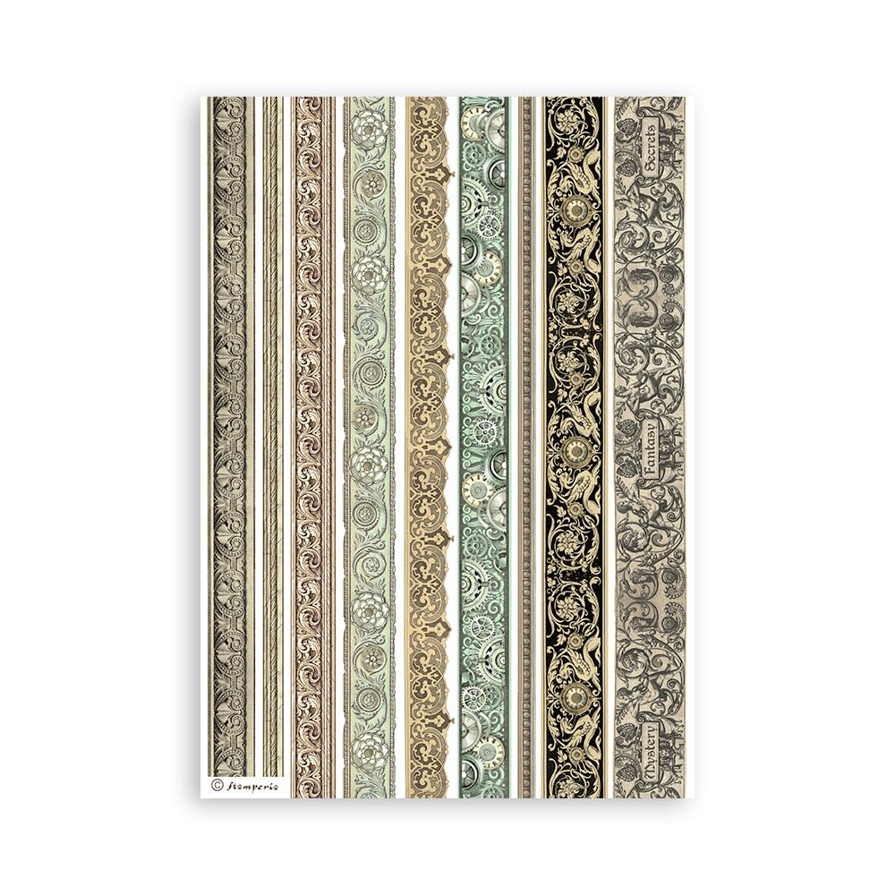 Stamperia International KFT Stamperia Washi Pad 8 arkuszy A5 Sir Vagabond w świecie fantasy, wielokolorowa, 15 x 20 cm