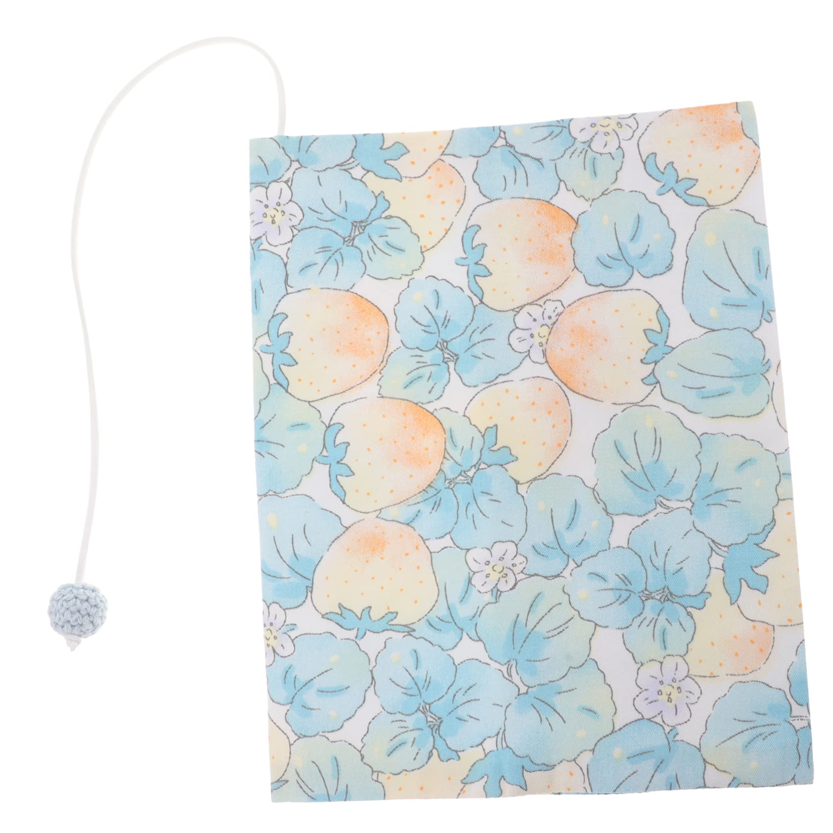 MAGICLULU 4pezzi Copertina Riutilizzabilper Libri Stoffa Decorativa Protettore Antistrappo Per Quaderni e Libri Scolastici Design Blu Fragole Accessorio Per Studio e Collezione
