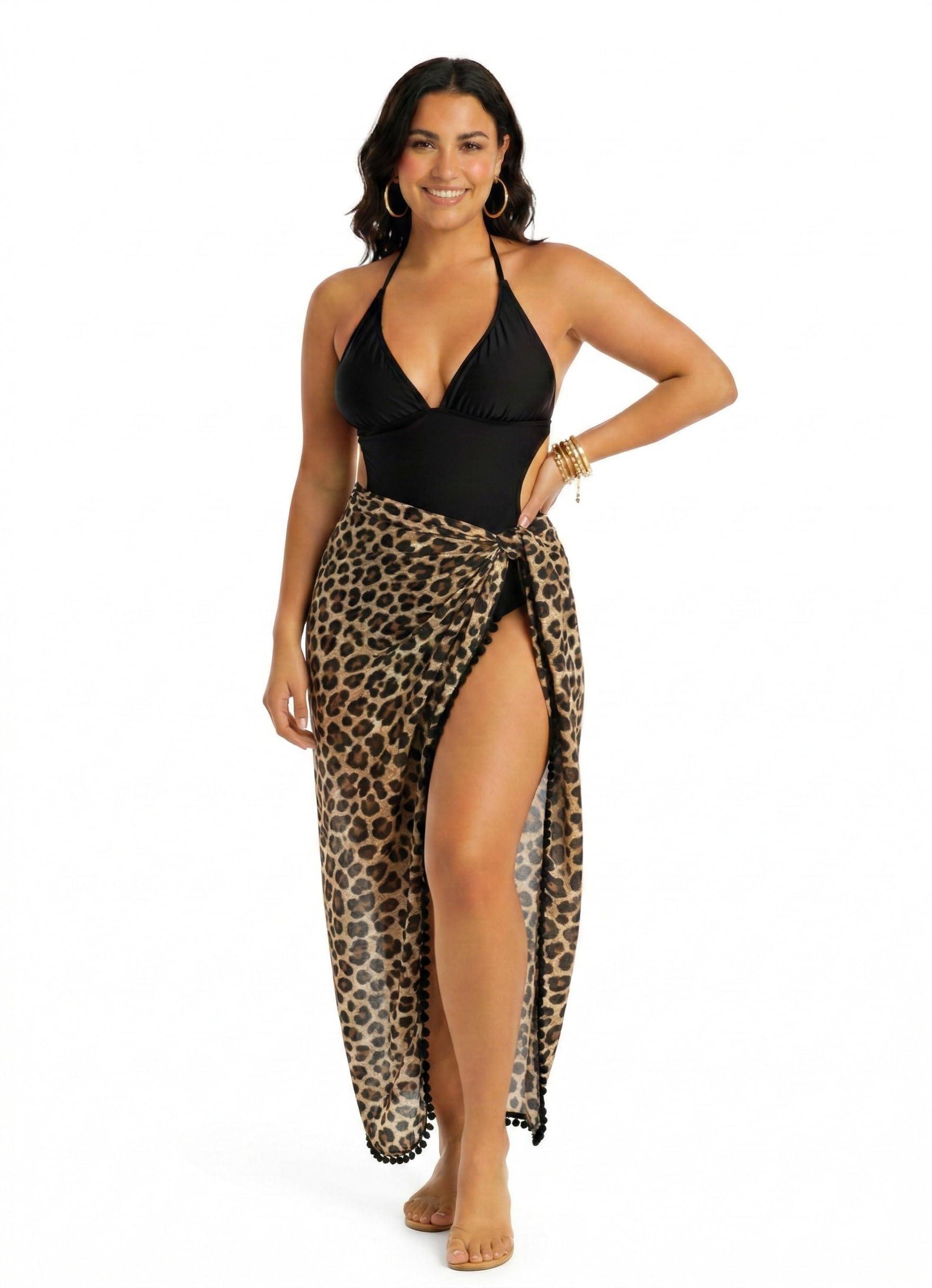 SeaSew Women’s Georgette Beach Sarong | Swim Pool Cover-Up Wrap Skirt | Lightweight Quick-Dry Beachwear-image-9