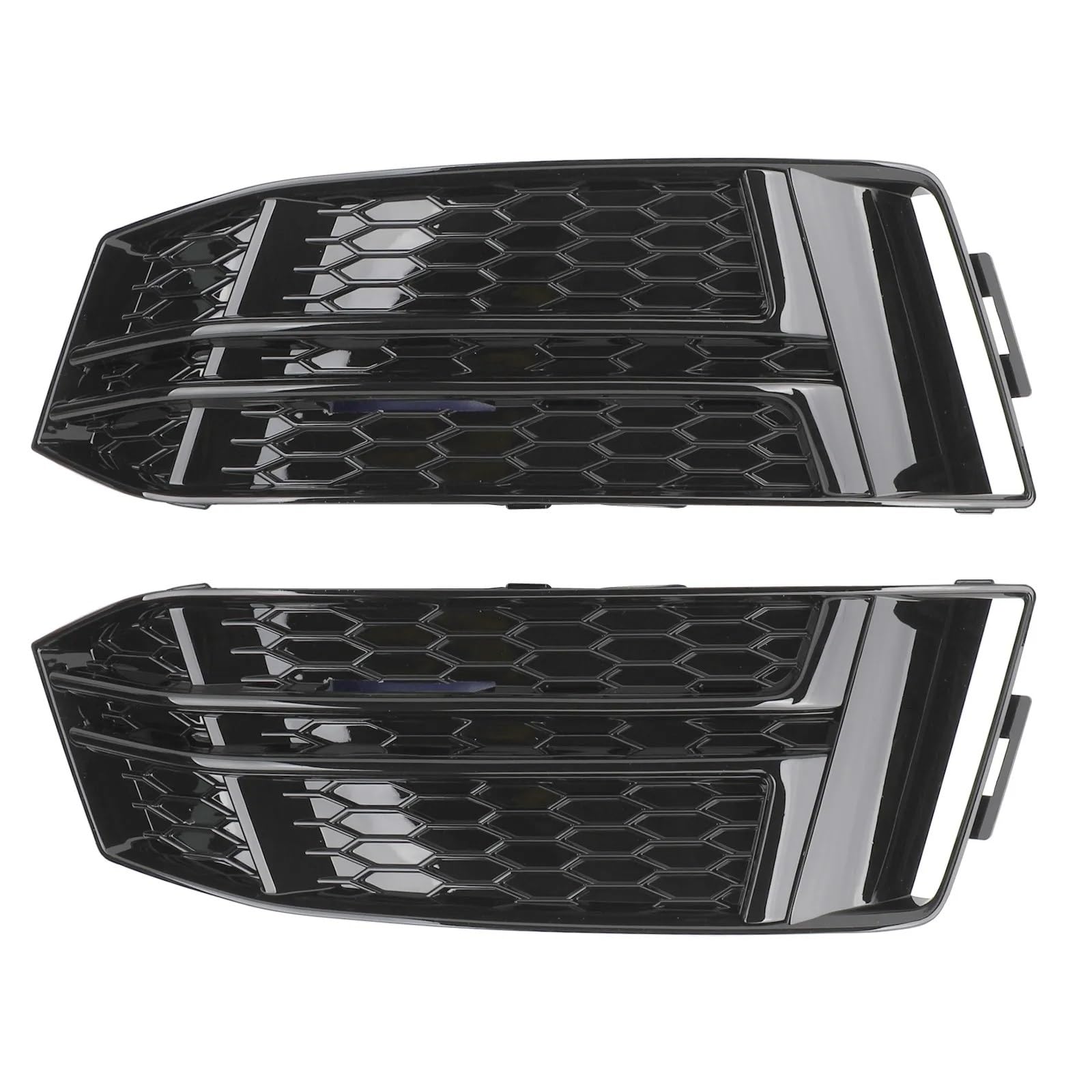 1 para osłony przednich świateł przeciwmgielnych zderzaka kratki pasuje do AUDI A4 B9 S-LINE 2016 2017 2018 kratka samochodowa 8W0807681F 8W0807682F Osłona chłodnicy motocykla kratki samochodowej(B)
