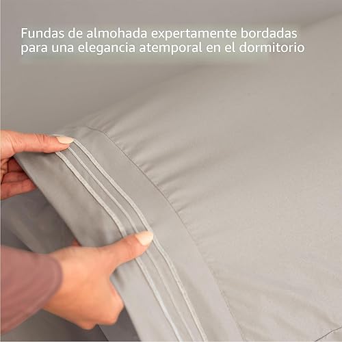 Miniatura 6 de Juego de sábanas tamaño Queen 4 piezas sábanas de lujo para hotel extrasuaves con bolsillos profundos fácil ajuste sábanas transpirables y