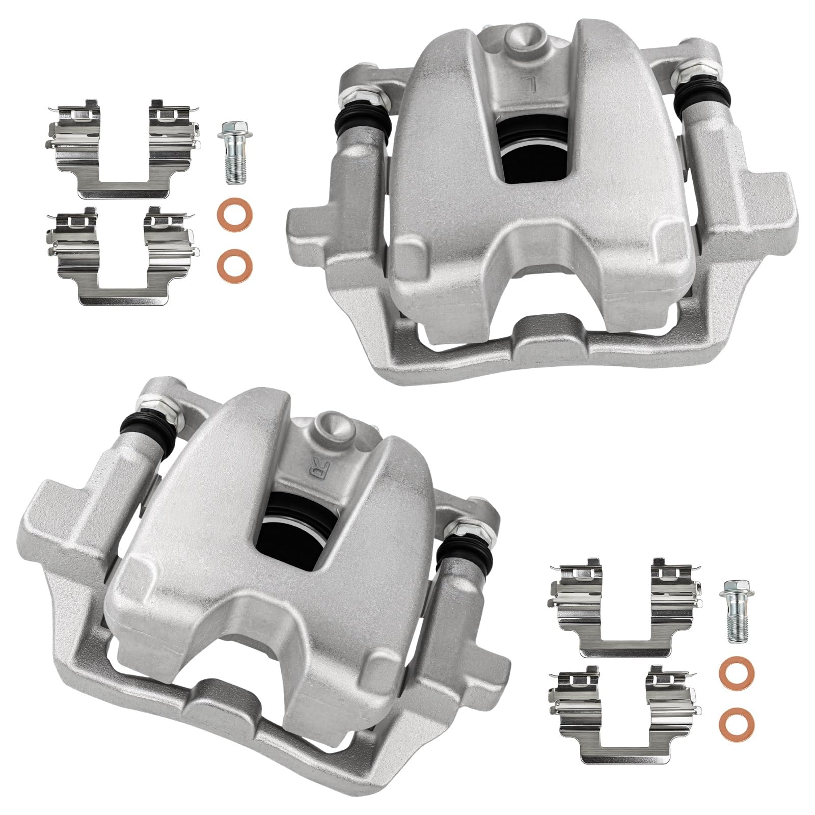 cciyu Rear Left &amp; Right Brake Calipers With Bracket 19B6295 19B6294