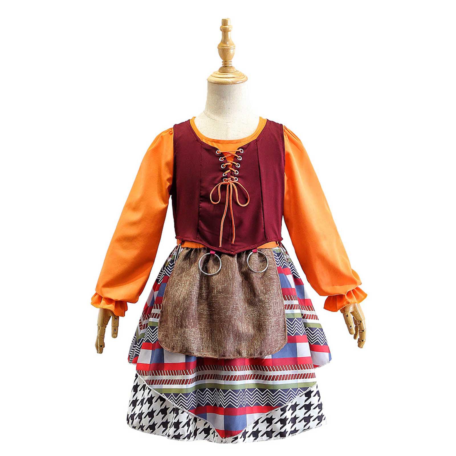 Vestito Halloween per Bambina Disfraz Cosplay Disfraz Halloween per Bambina Abito Confortevole Senza Restrizioni Completo di Vestiti da Festa per Bimbe Vestito da Festa per Festa, Cosplay, Carnevale