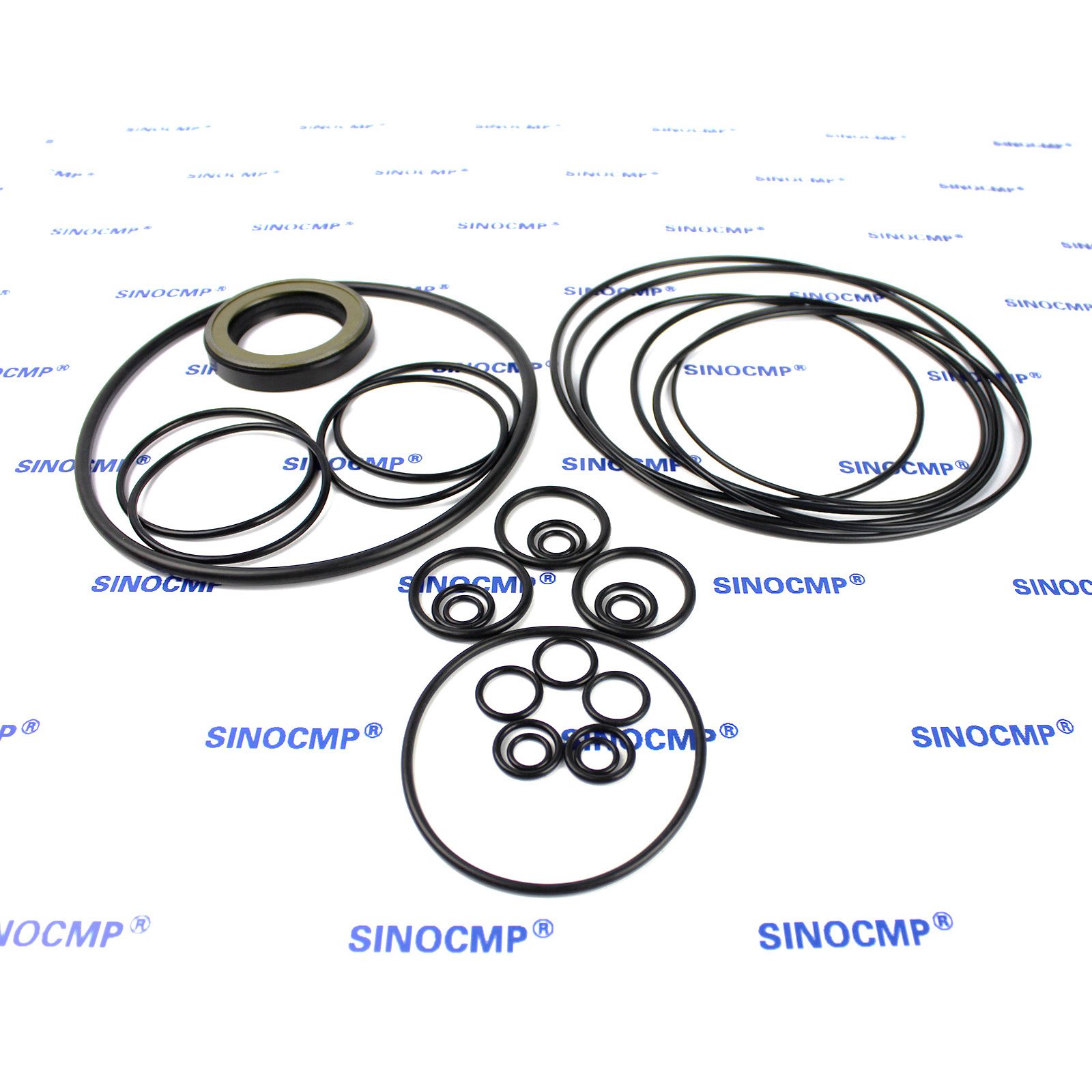 Corredi della guarnizione di Pc240-8 Guarnizione del motore Travel kit-sinocmp olio per parti dell'escavatore di Komatsu pc240-8 pc240lc-8, 3 mesi di garanzia