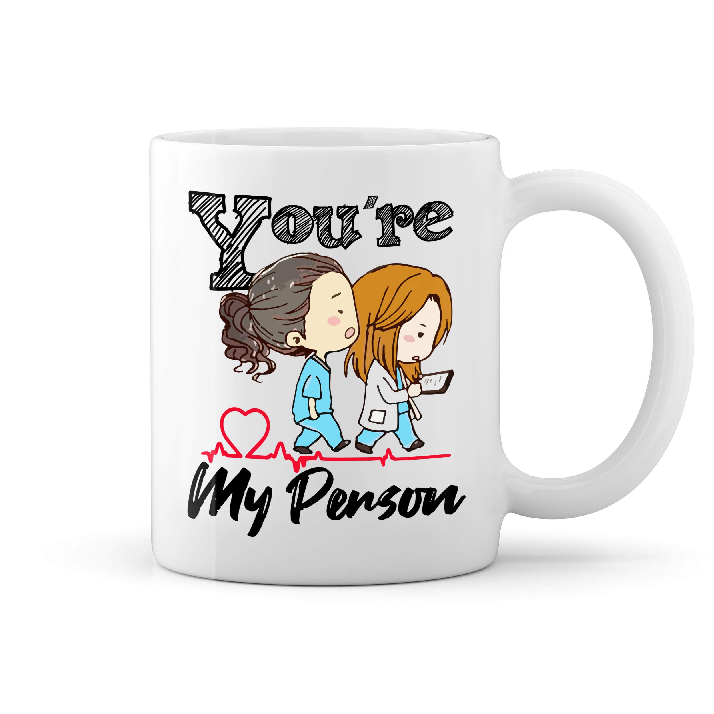 Mug-tastic Tazza In Ceramica 'You're My Person' - Grey's Anatomy - Capacità 312ml, Lavabile In Microonde E Lavastoviglie