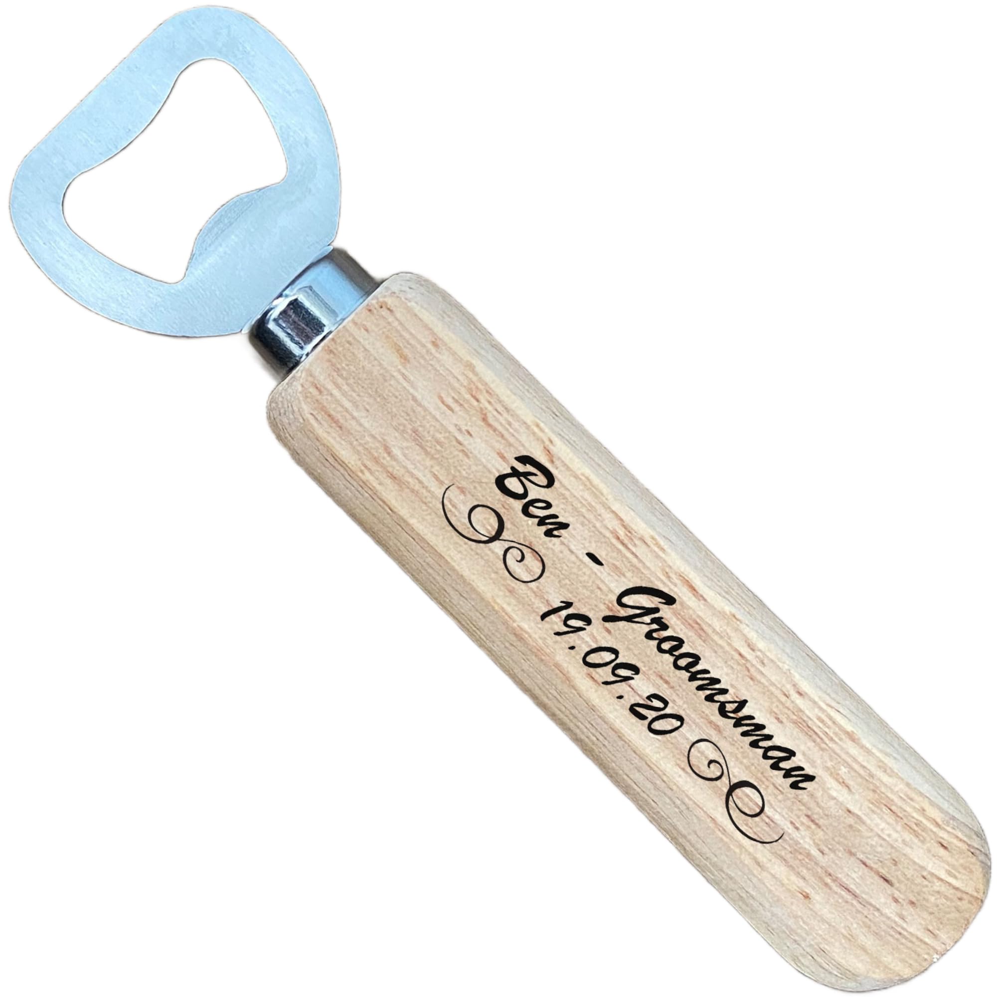 Red Ocean Personalised Bottle Opener Wedding Favours Novelty Thank You Gift for Groomsman Custom Text