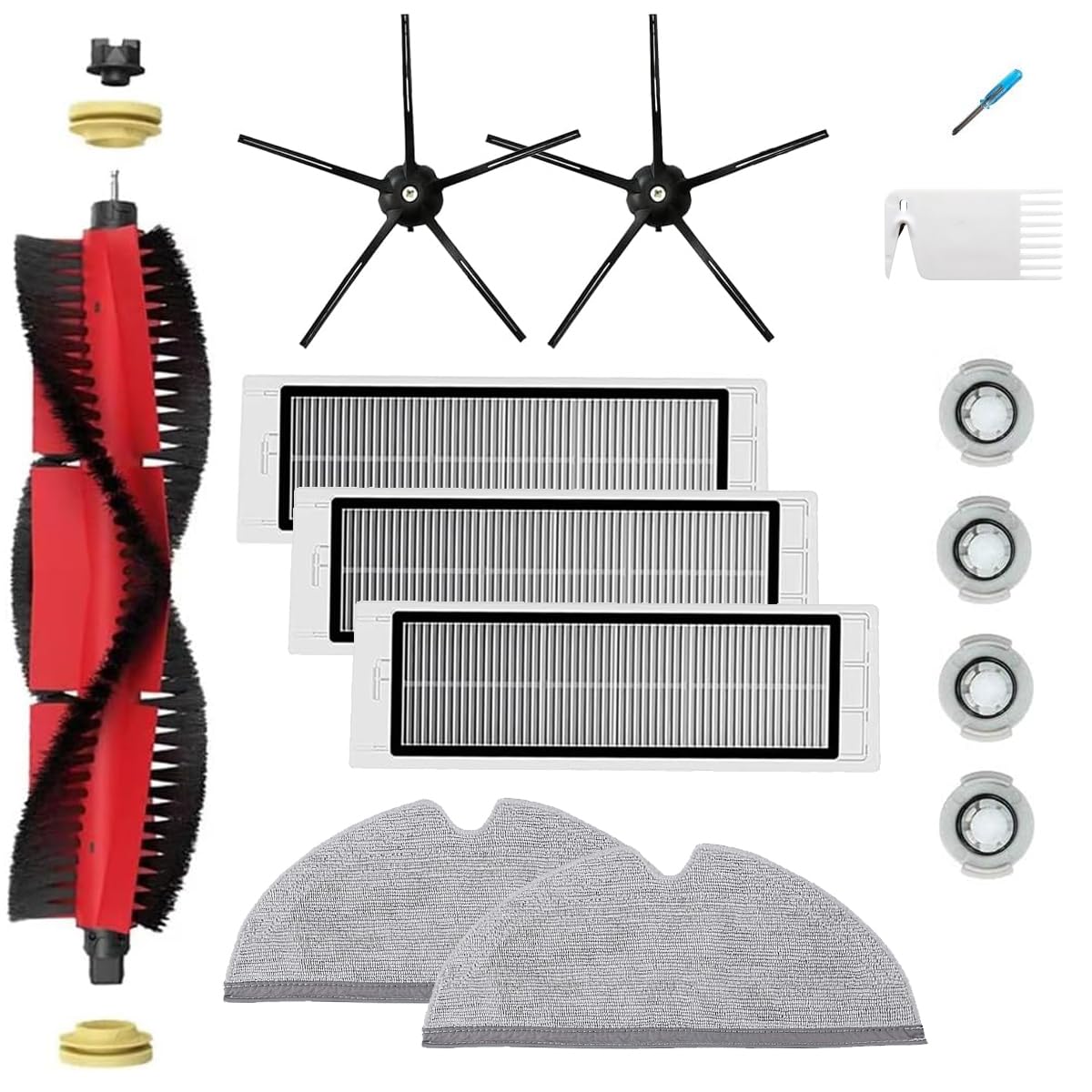 Roller Side Brush Filter Mop Kit For Xiaomi Roborock S6 S5 Max S60 S65 Vacuum Cleaner
