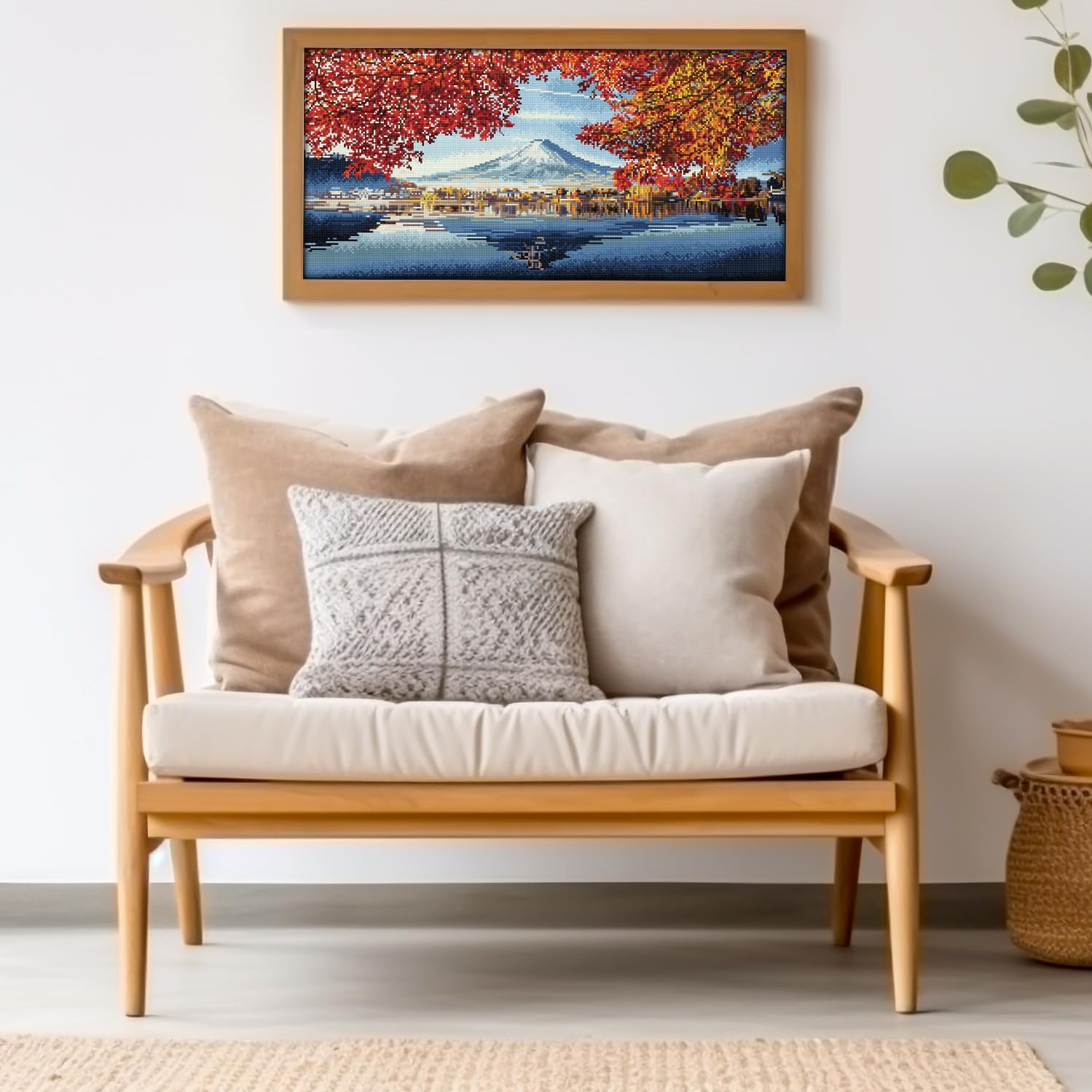 DIAMOND DOTZ 2592662 Original 5D Diamond Painting Squares Set, Mount Fuji im Herbst, DIY Diamant-Malerei-Kit mit quadratischen Glitzersteinen für Erwachsene und Kinder ab 12 Jahren, Advanced