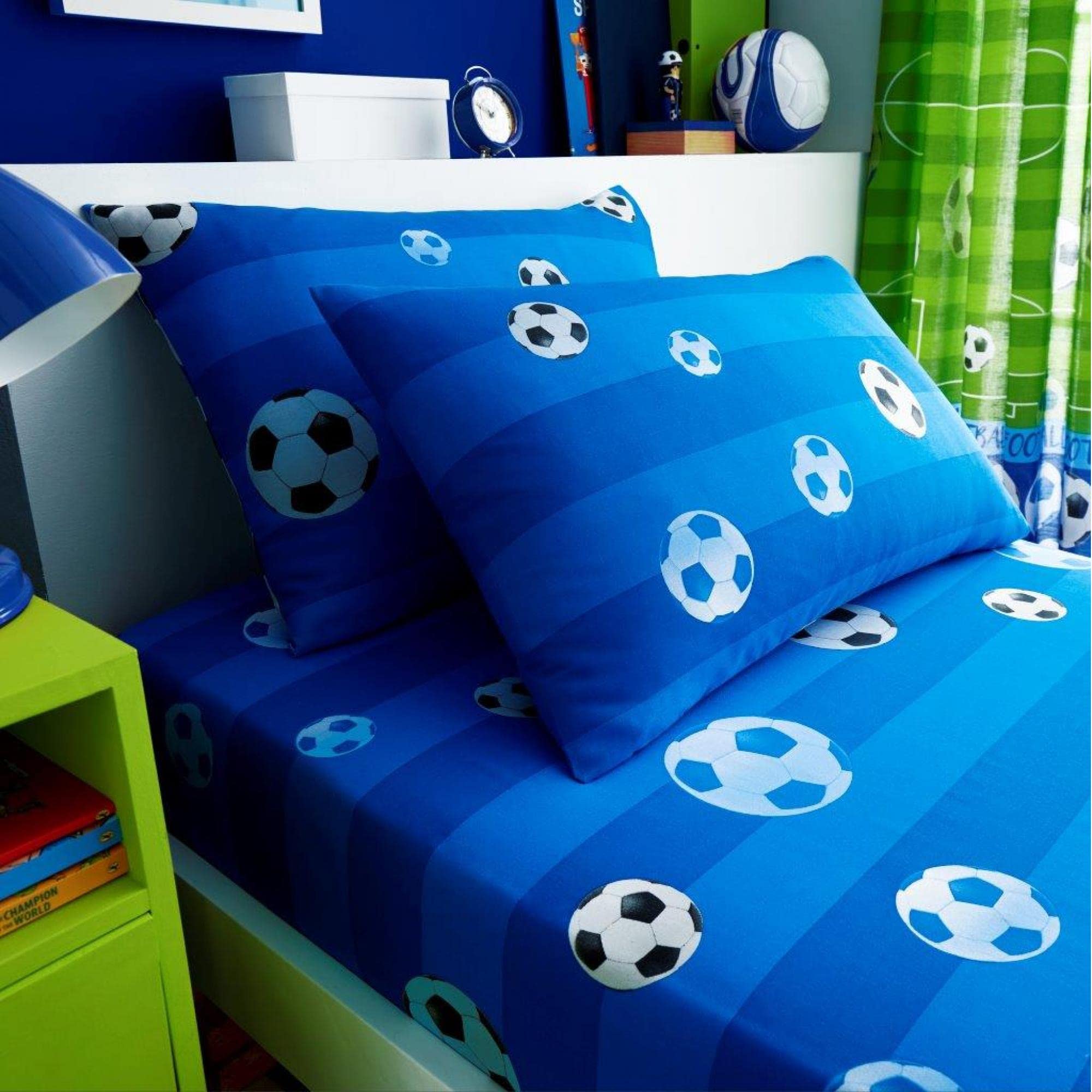 GAVENO CAVAILIA Goal Football Single Fitted Sheet and Pillowcase S