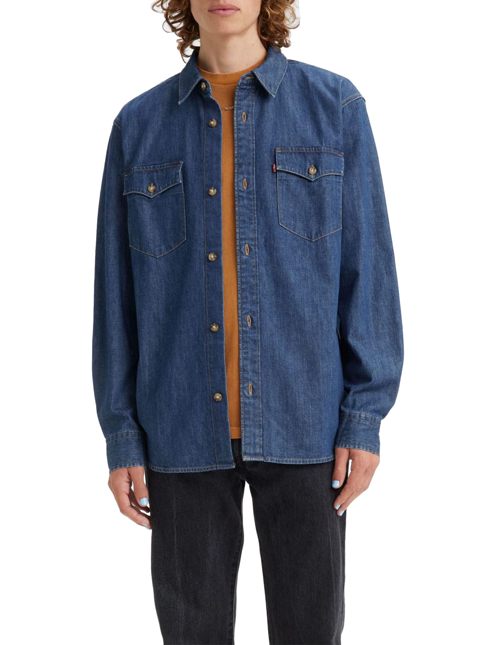 Levi's Relaxed Fit Western Camisa para Hombre