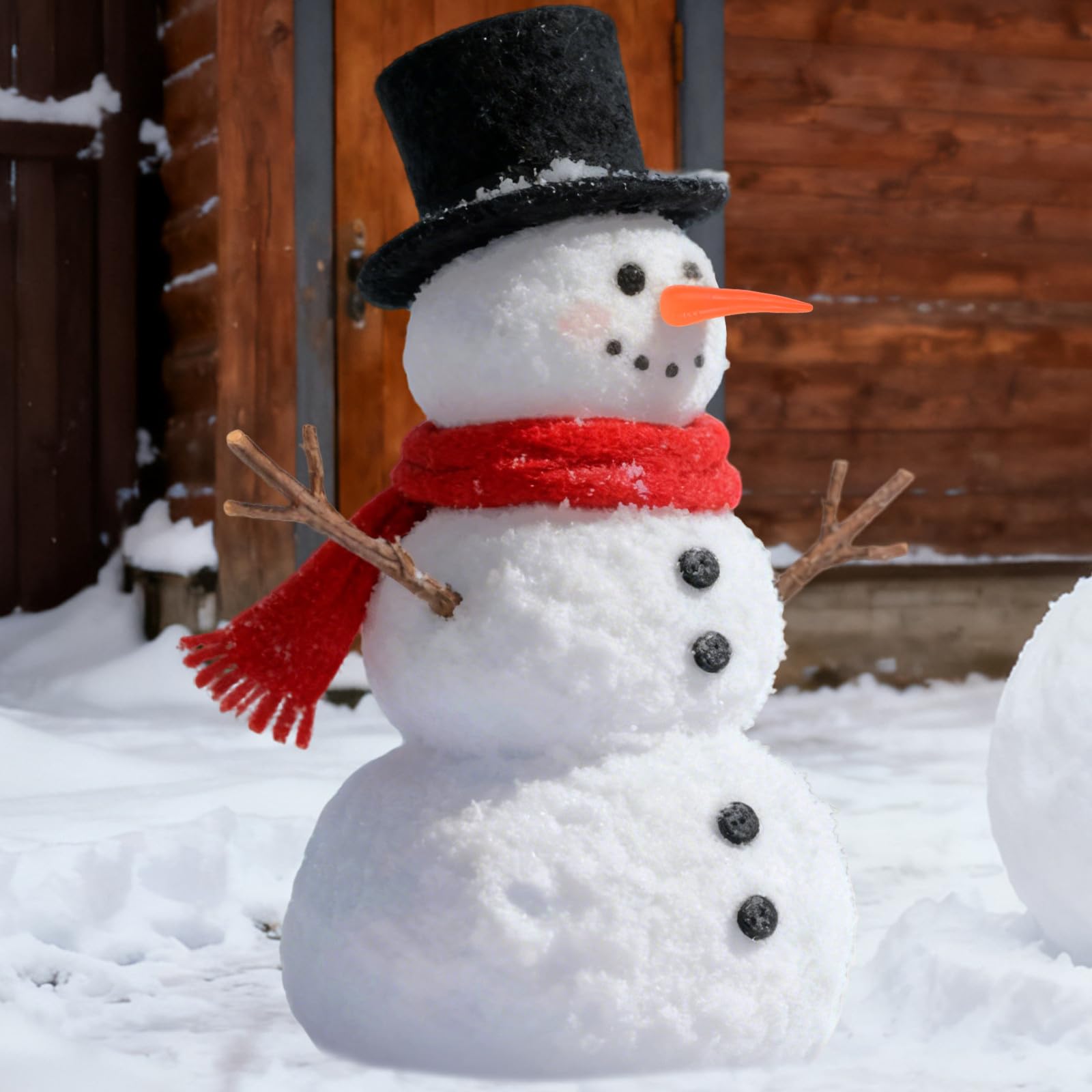 DOITOOL 100 Stück Schneemann-Nasen: 12 cm große Kunststoff-Schneemann-Nasen als Ersatzzubehör für Weihnachtsbasteleien und DIY-Dekorationen