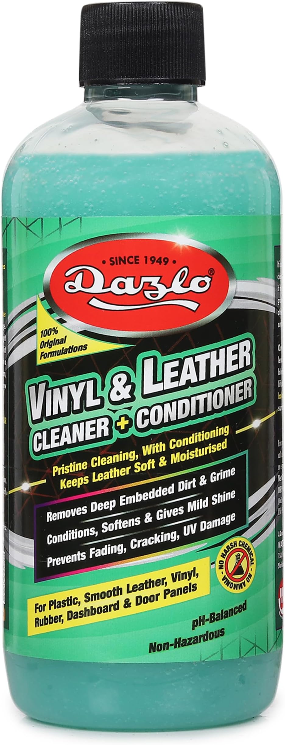 Vinyl Leather Cleaner + Conditioner (300ml) | 2-in-1 Formula | Gently Cleans, Shines, Protects Car Interiors, Dashboard, Seat, Doors, Plastic & Rubber Parts, Leather Rexine Jacket Sofa Handbag