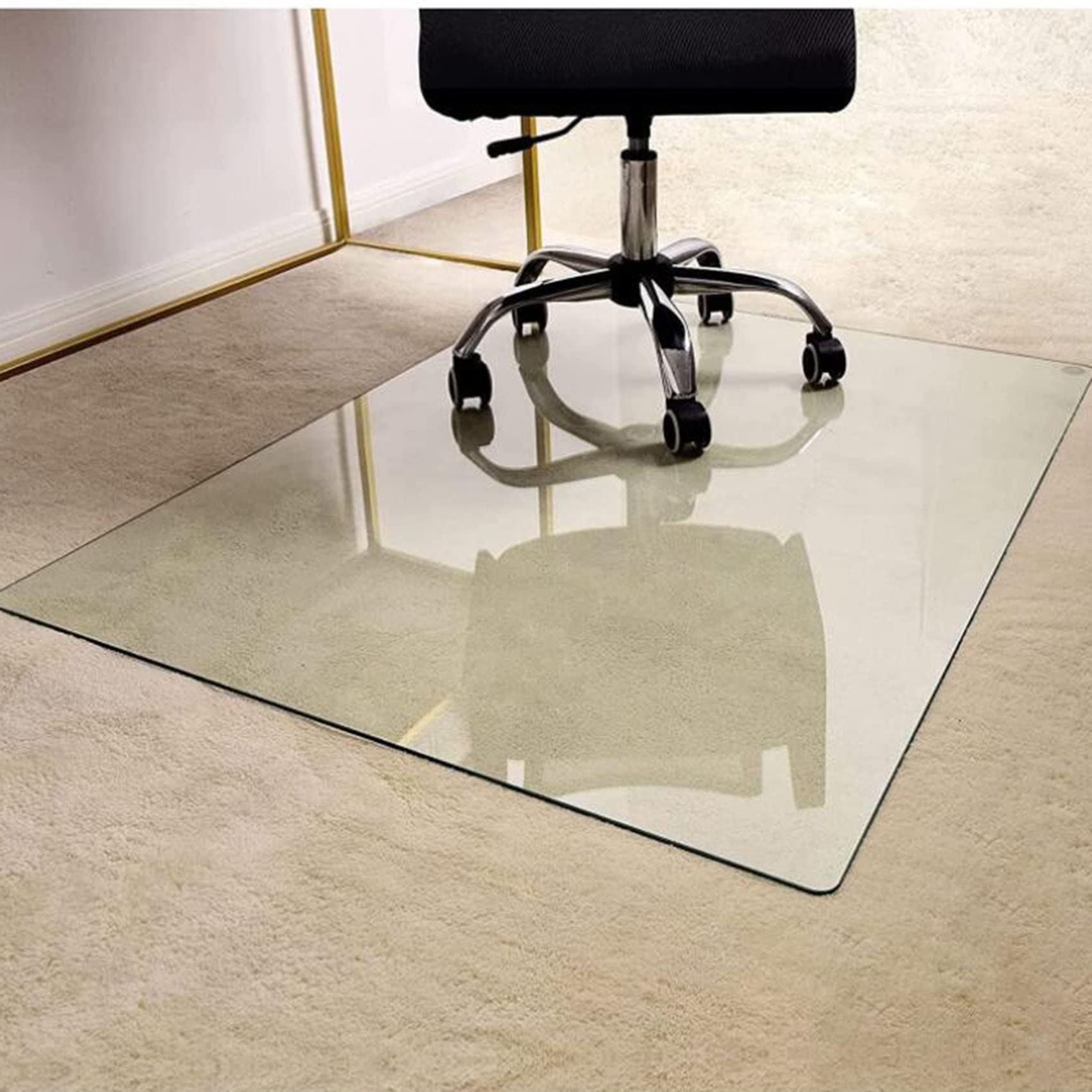 Tapis De Chaise Transparent 40x60 Cm – Protection Sol Dure, PVC 1,5 Mm, Facile à Nettoyer