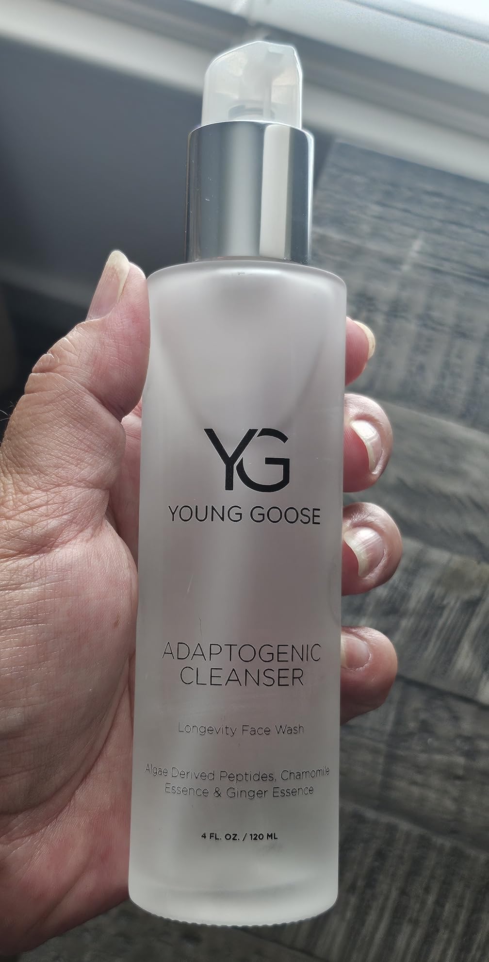 Young Goose Adaptogenic Cleanser | Gentle Facial Cleanser | Soap Free, Paraben Free | Normal to Sensitive Skin | Large 120ml